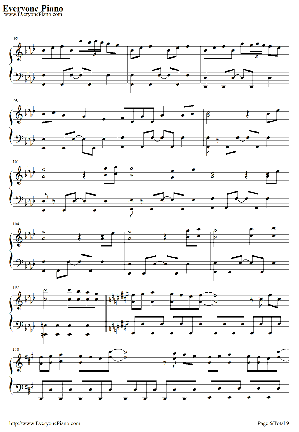 恋色マスタースパーク钢琴谱_东方Project