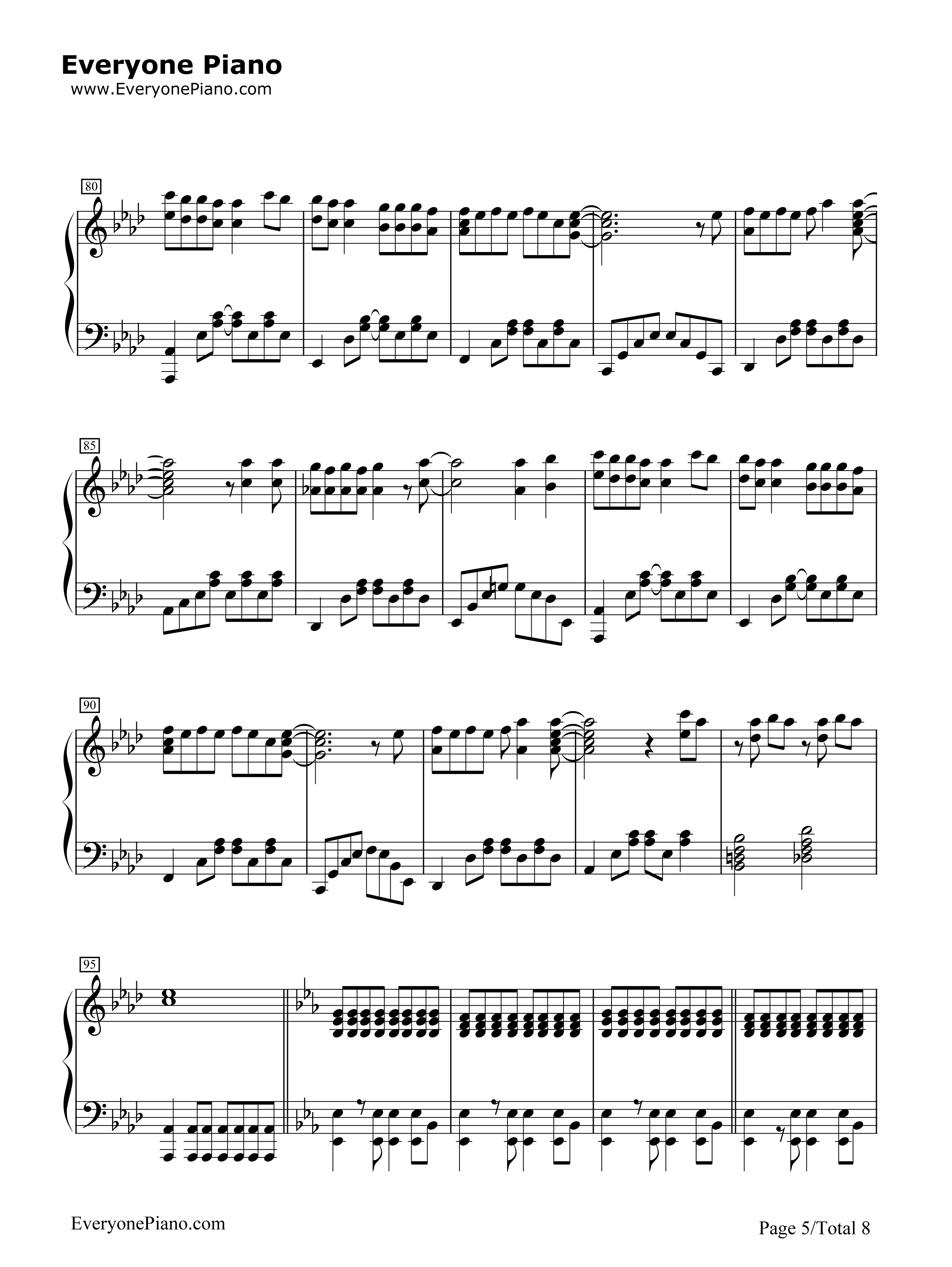 手纸_～拝启_十五の君へ～Angela_Aki钢琴谱_Angela_Aki