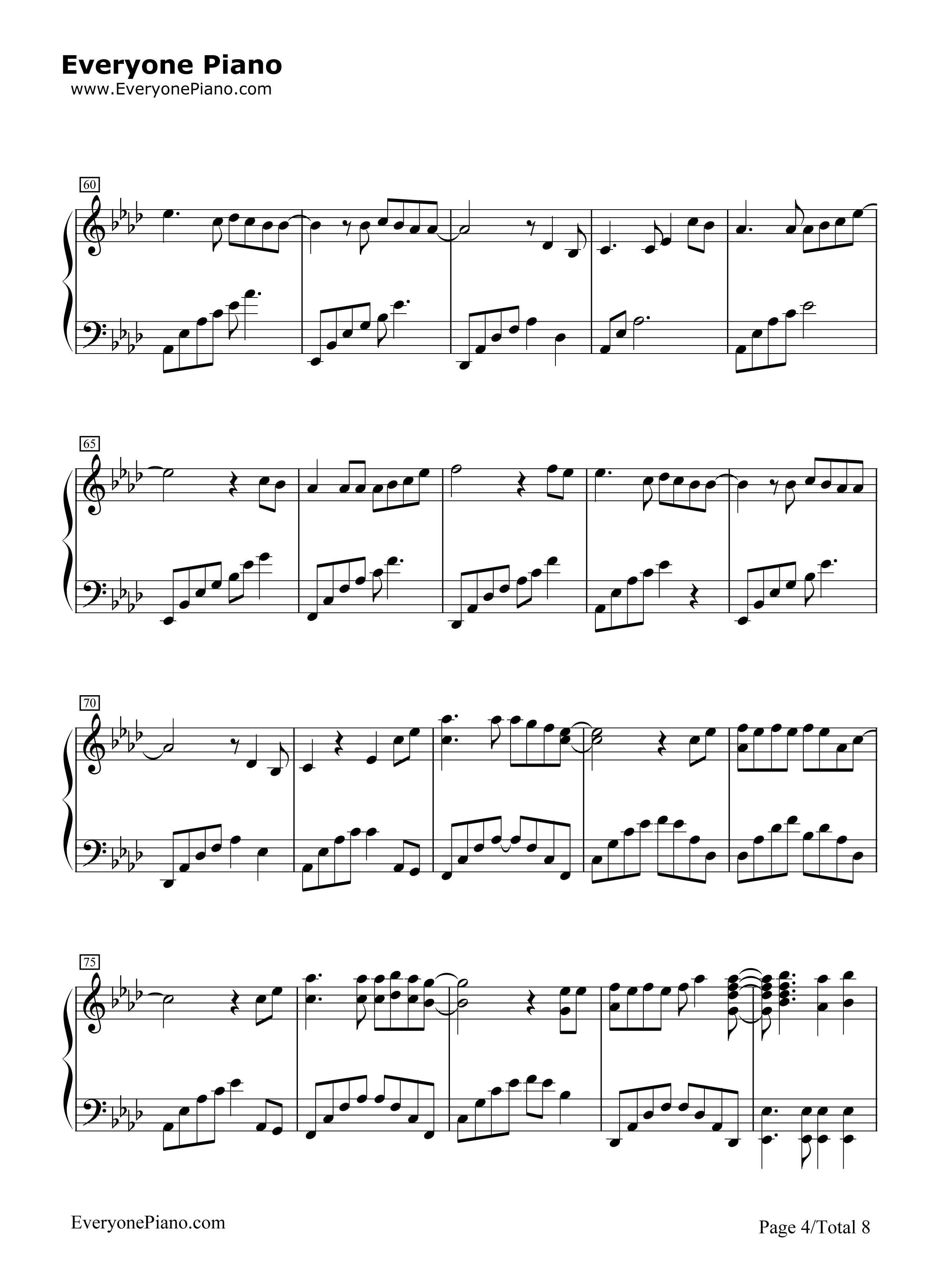 手纸_～拝启_十五の君へ～Angela_Aki钢琴谱_Angela_Aki