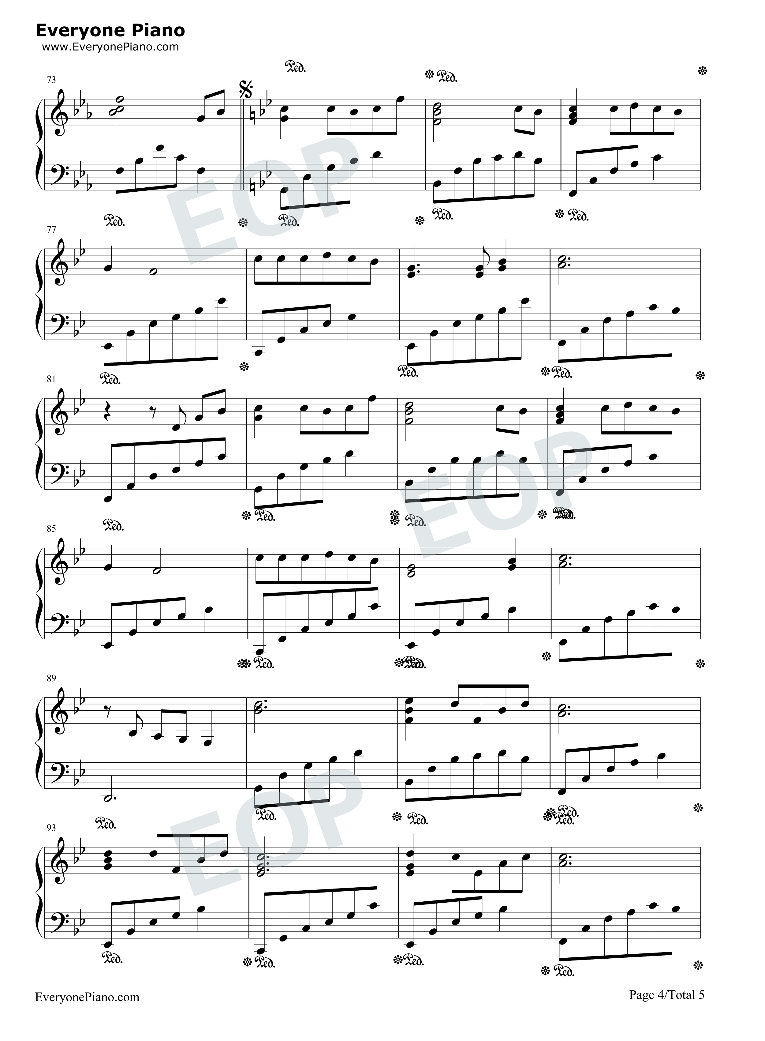 Arrietty's_Song钢琴谱_塞西尔·科贝尔__セシルコルベル_宫崎骏