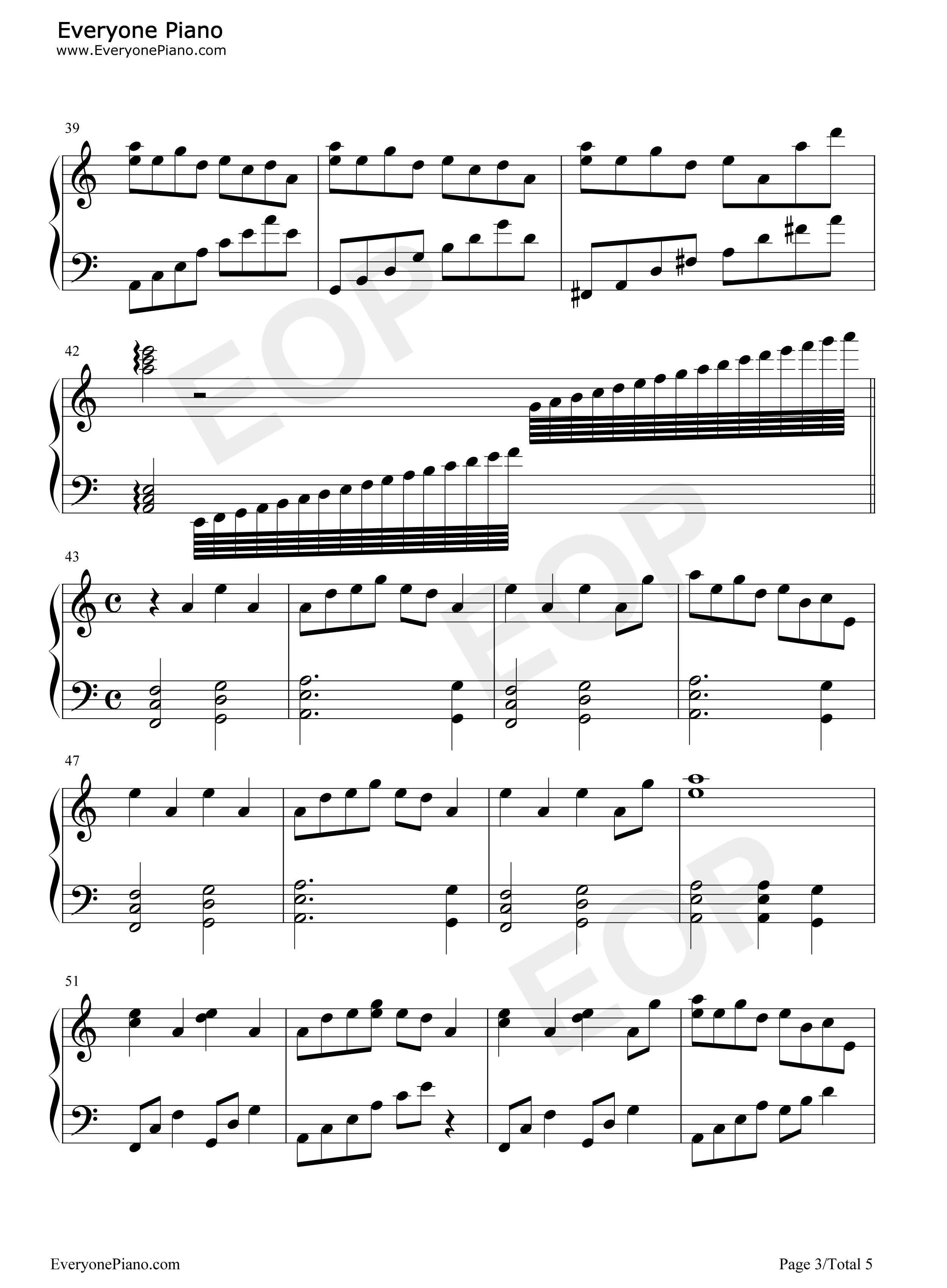 竹取飞翔　～_Lunatic_Princess钢琴谱_东方project