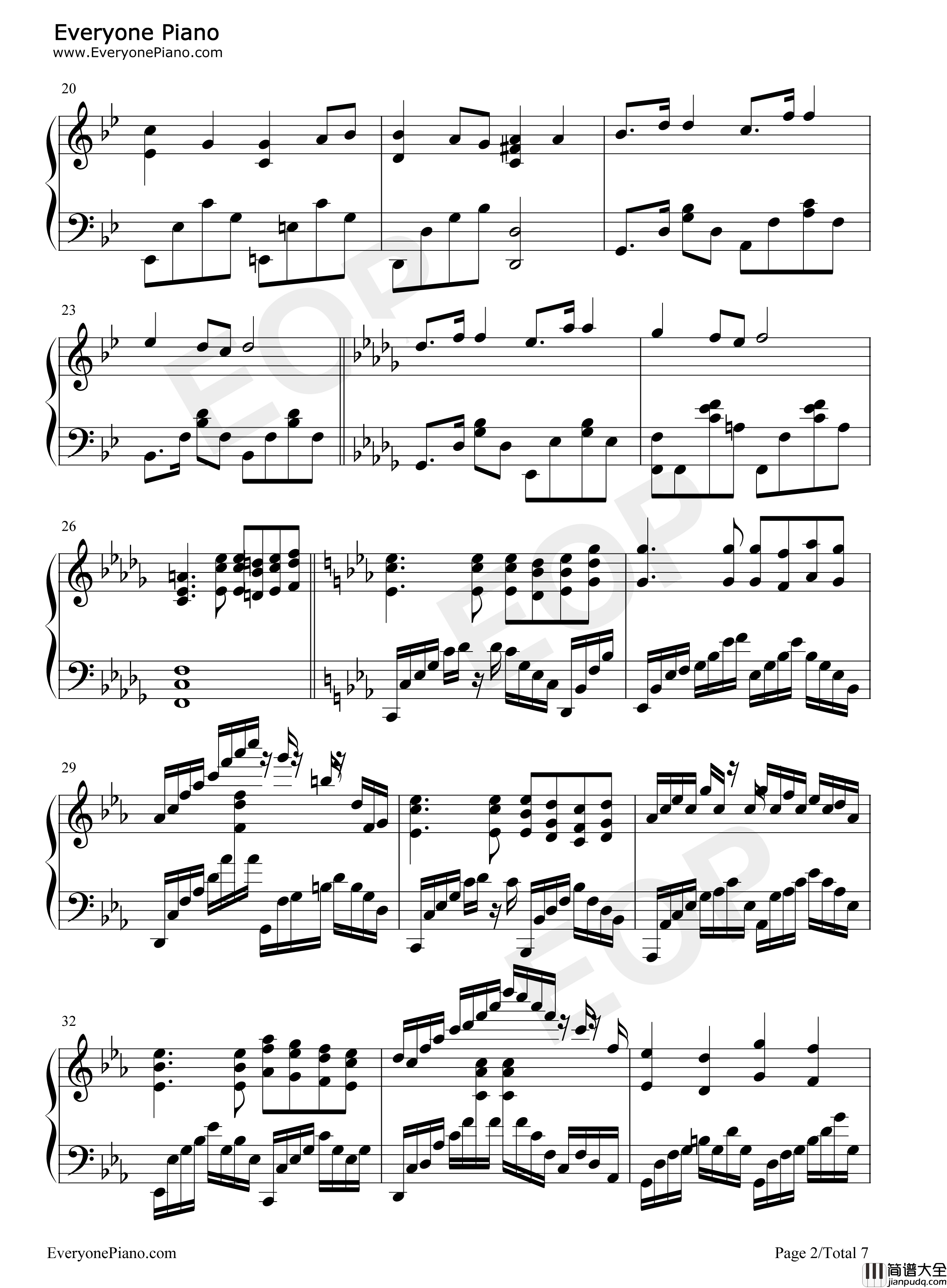 空は高く风は歌う钢琴谱_春奈るな