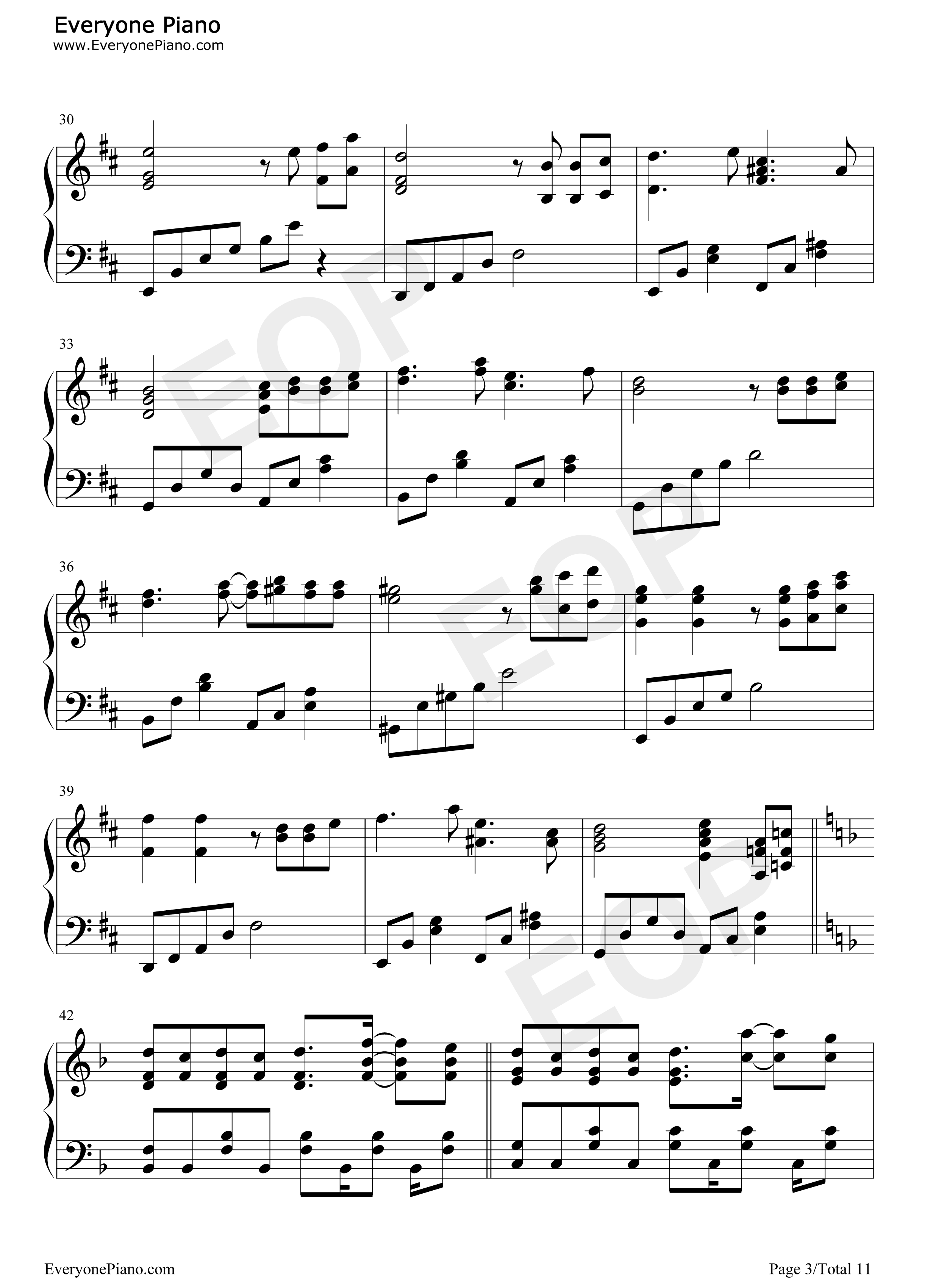 亡き王女の為のセプテット钢琴谱_东方Project