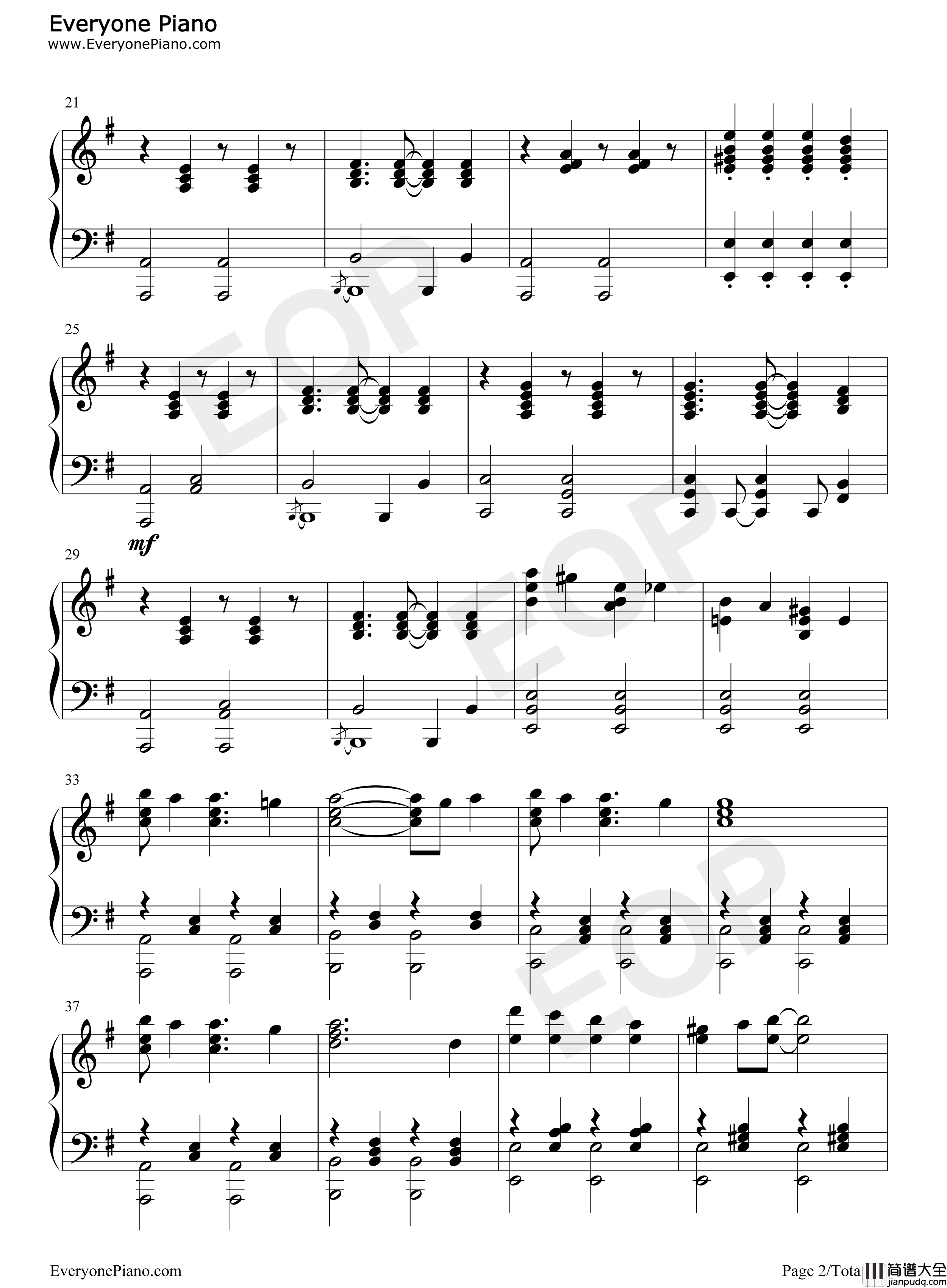 右肩の蝶钢琴谱_镜音双子_镜音_リン?レン