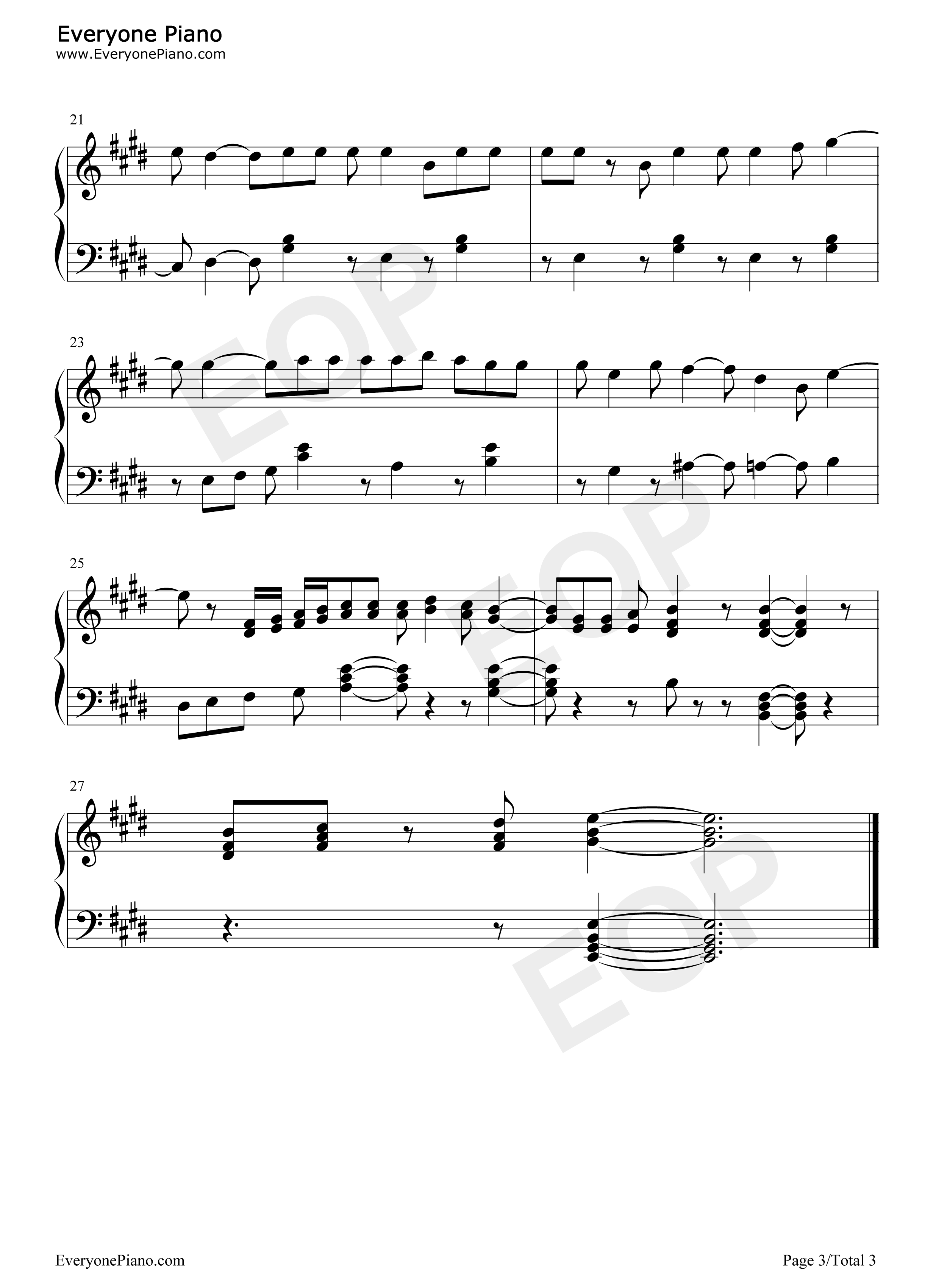 まわる地球ロンド钢琴谱_浪川大辅