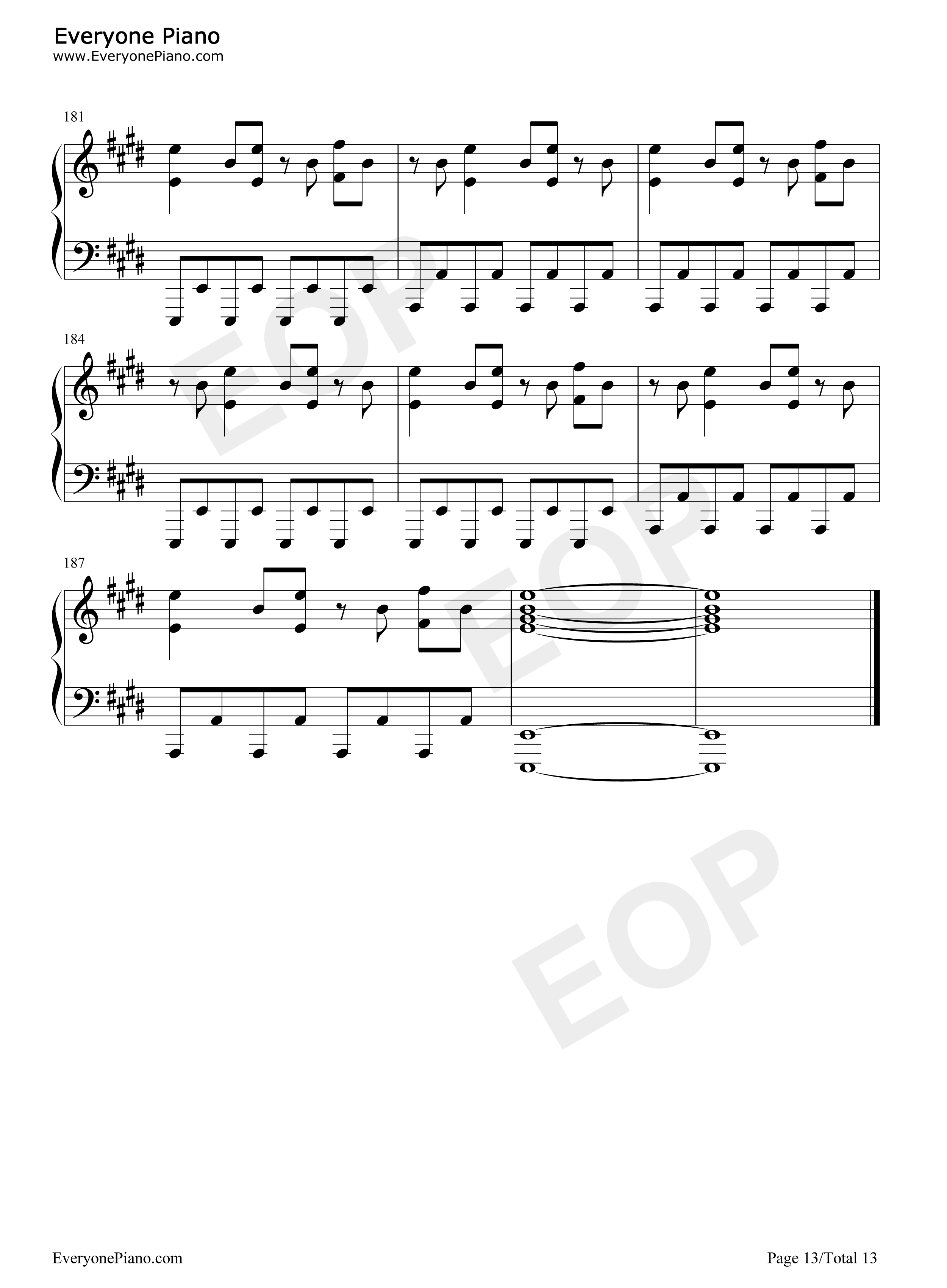 Morning_Arch钢琴谱_河野マリナ