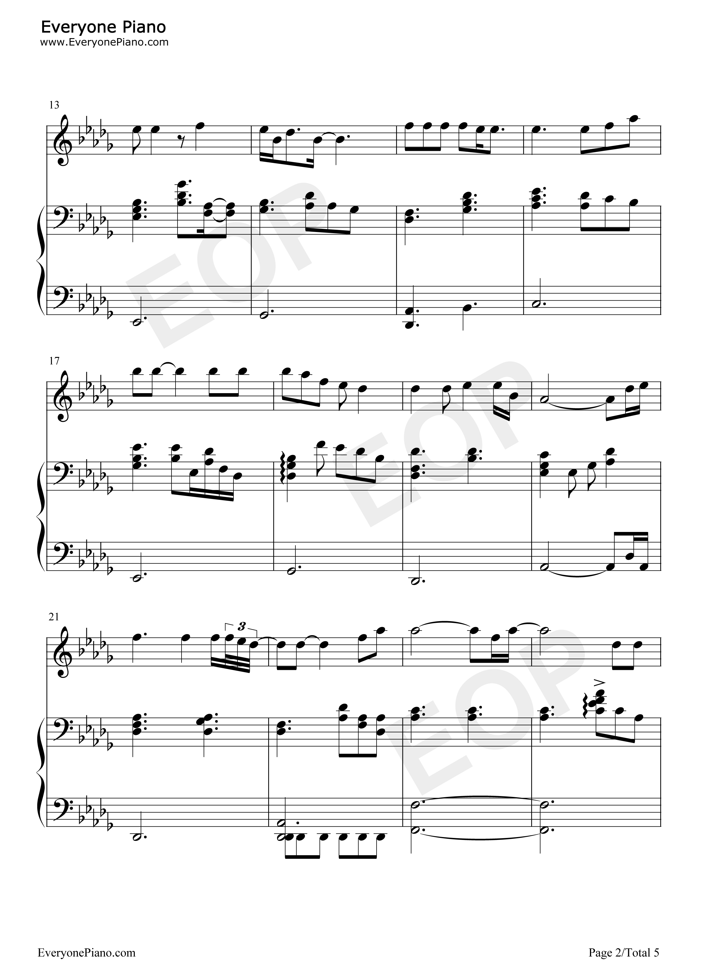 Angel钢琴谱_Sarah_Mclachlan