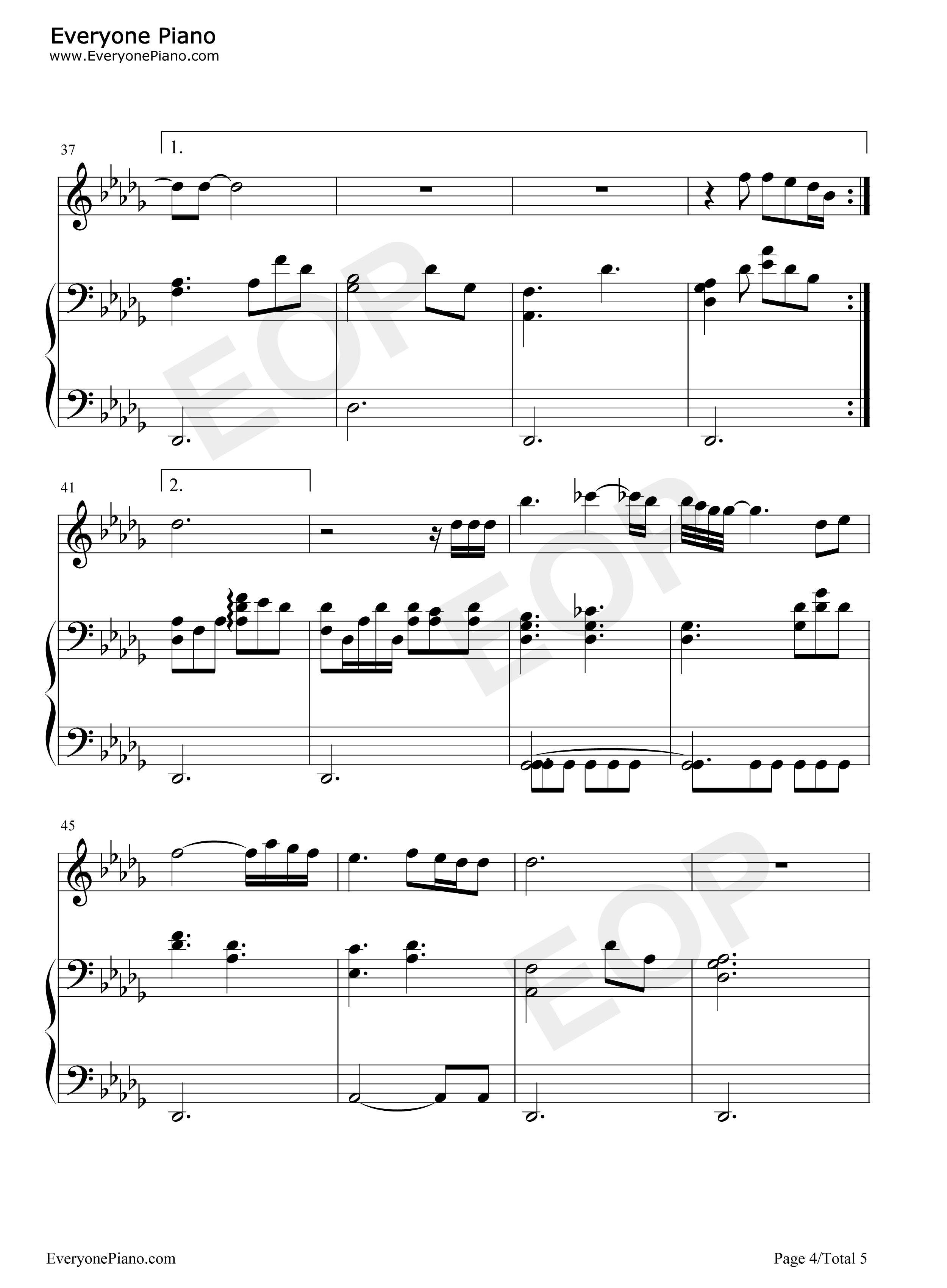 Angel钢琴谱_Sarah_Mclachlan