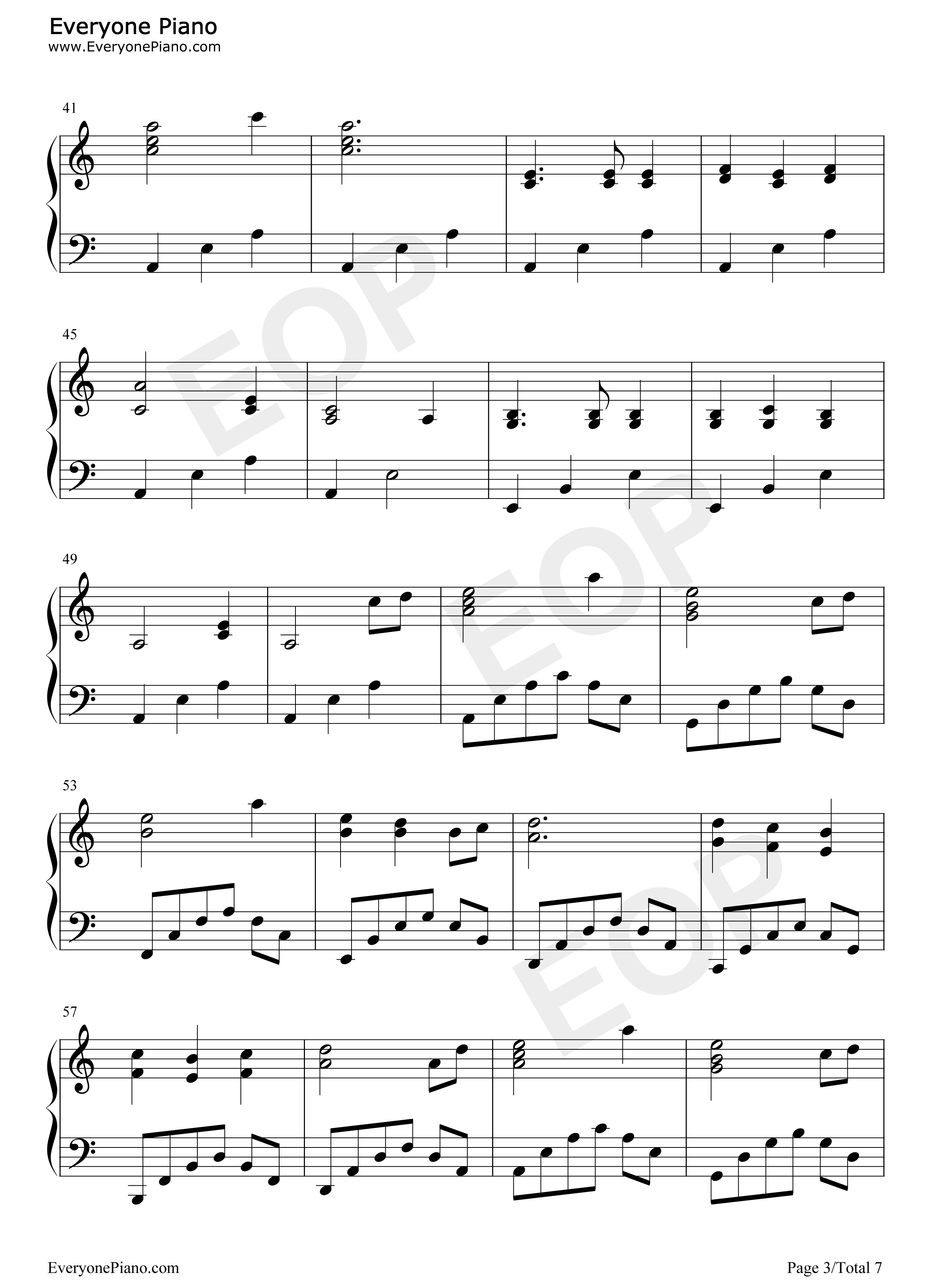 暗い森のサーカス钢琴谱_初音ミク_鏡音リン_レン