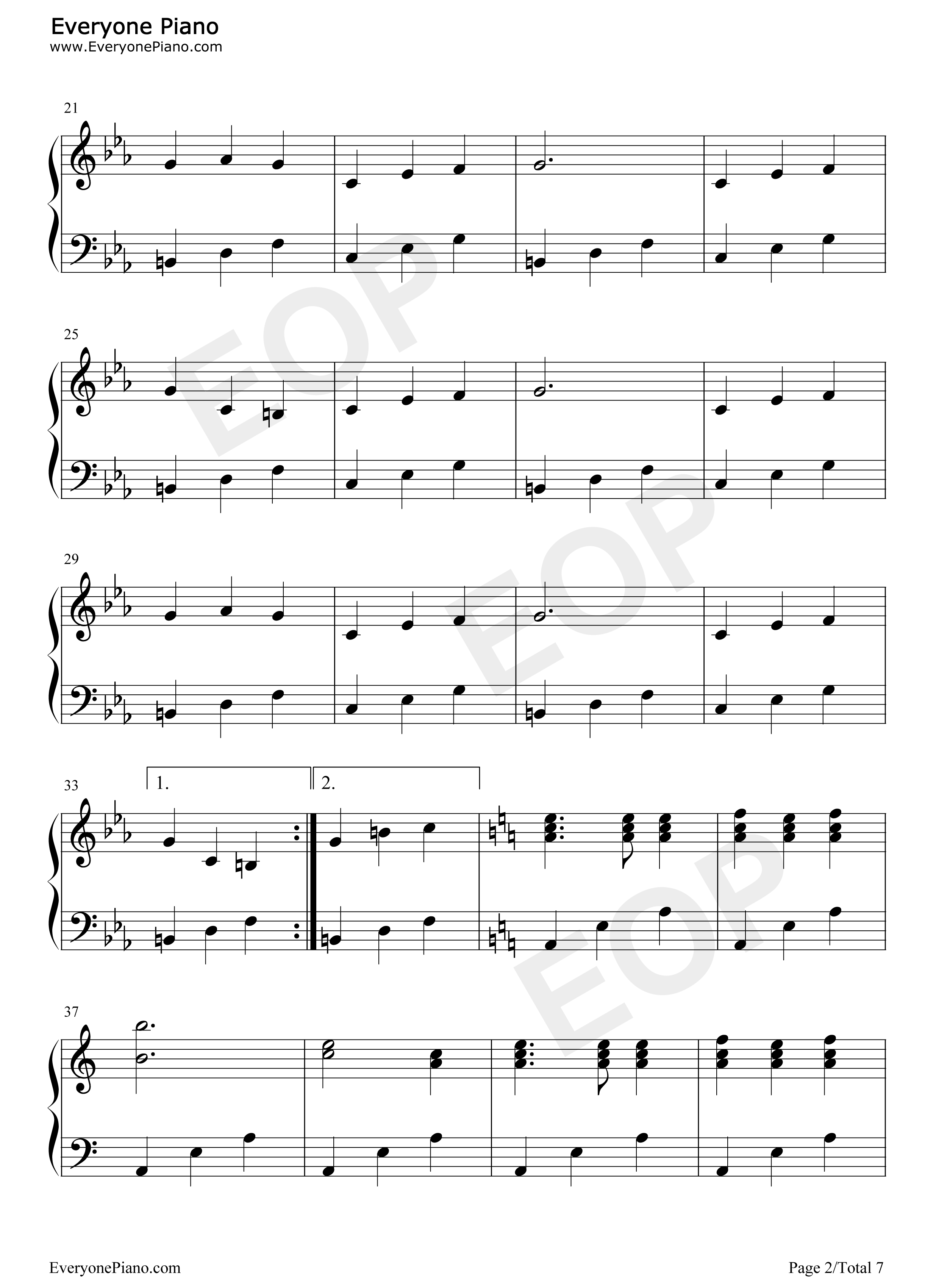 暗い森のサーカス钢琴谱_初音ミク_鏡音リン_レン