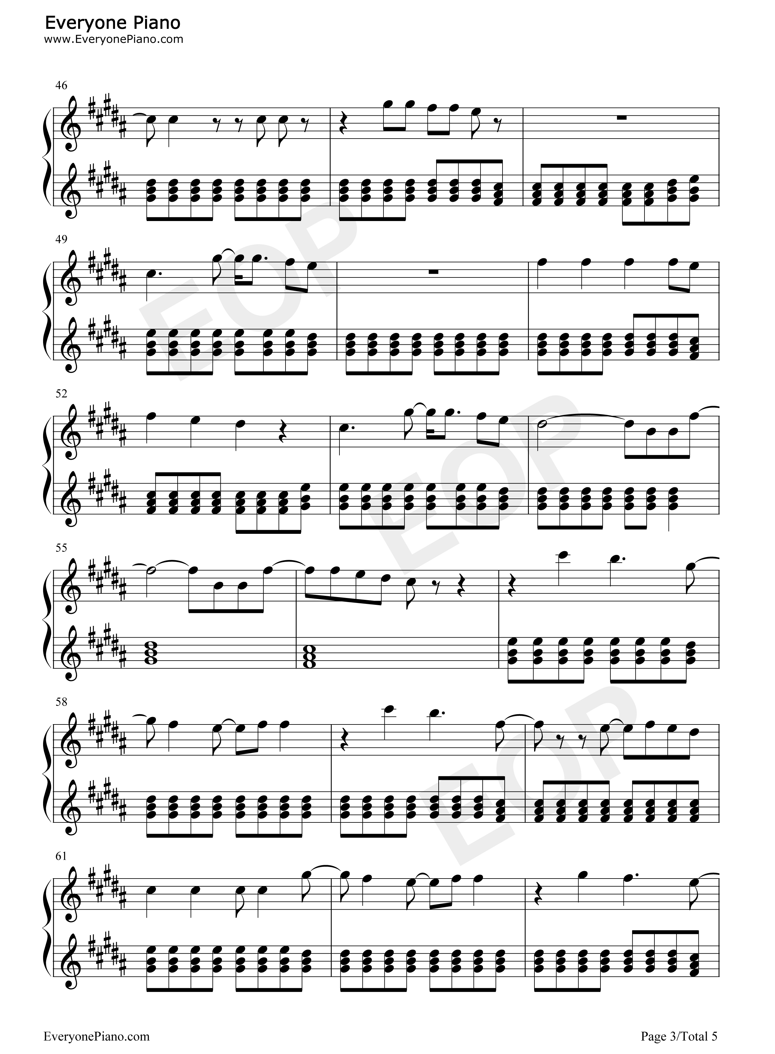 Ordinary_Love钢琴谱_U2