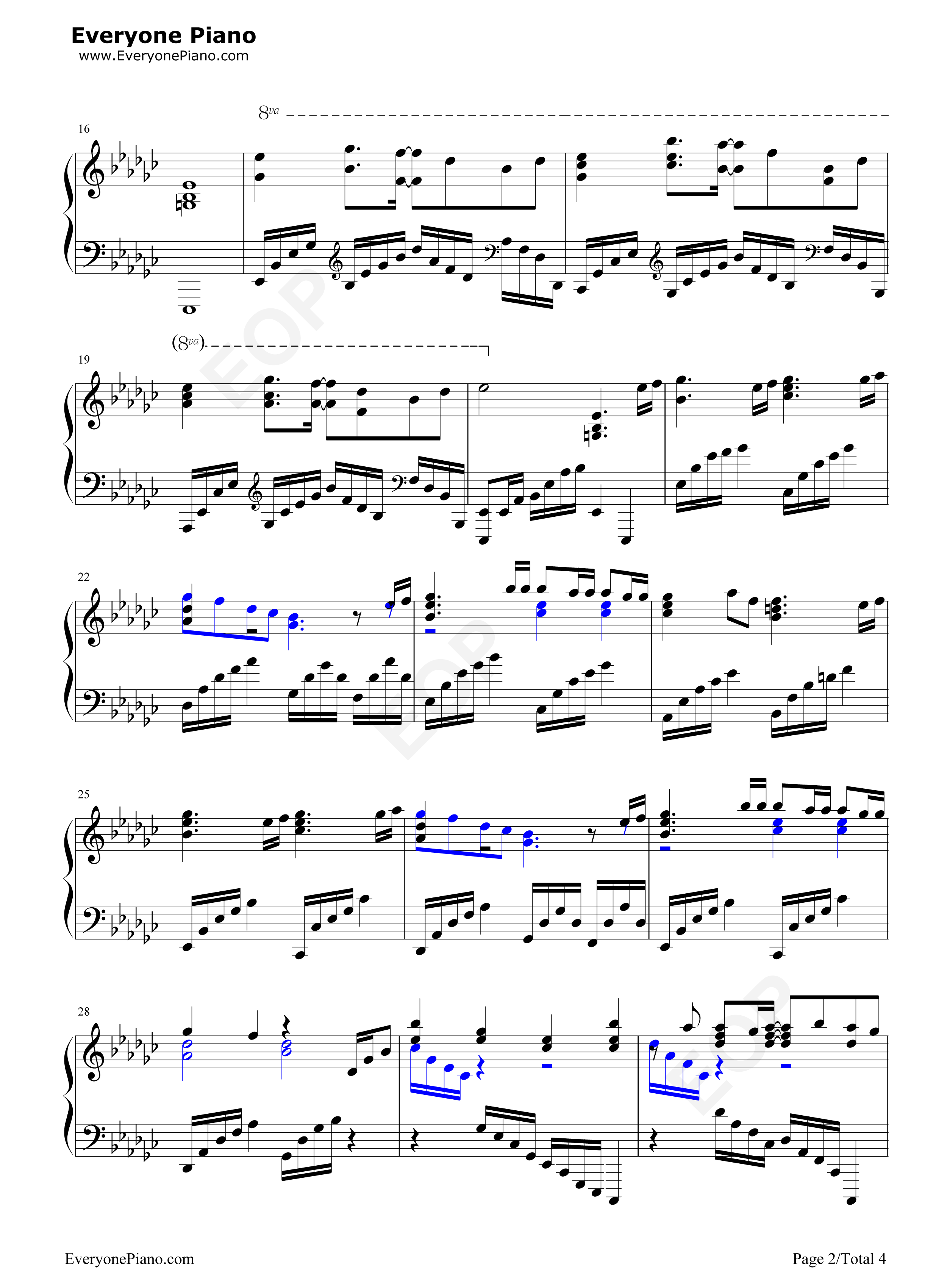 约束の绊钢琴谱_妖梦讨伐队(栗山未来(CV.种田梨沙)、名瀬美月(CV.茅原実里)、新堂爱(CV.山冈ゆり))