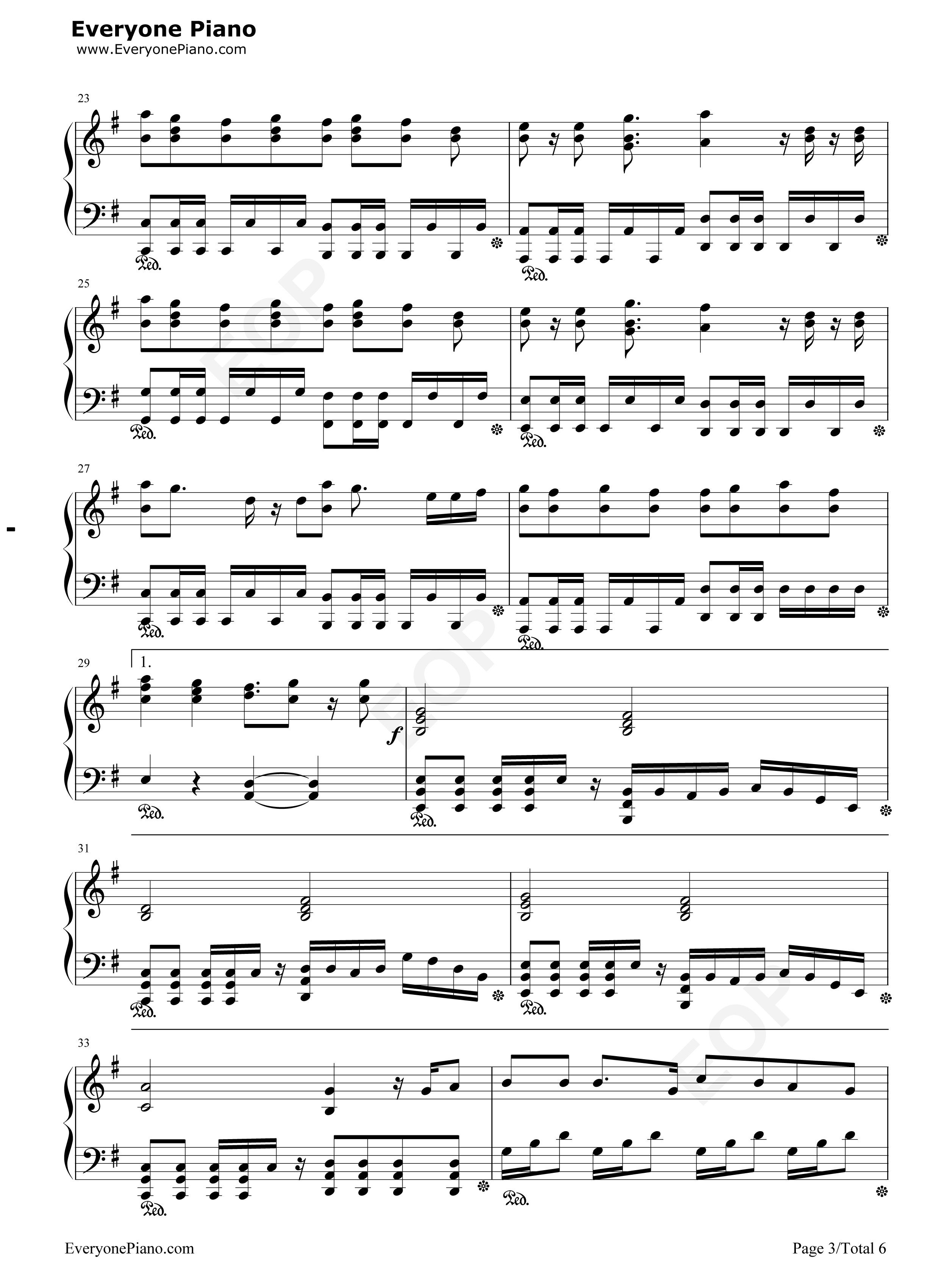 現状ディストラクション钢琴谱_SPYAIR