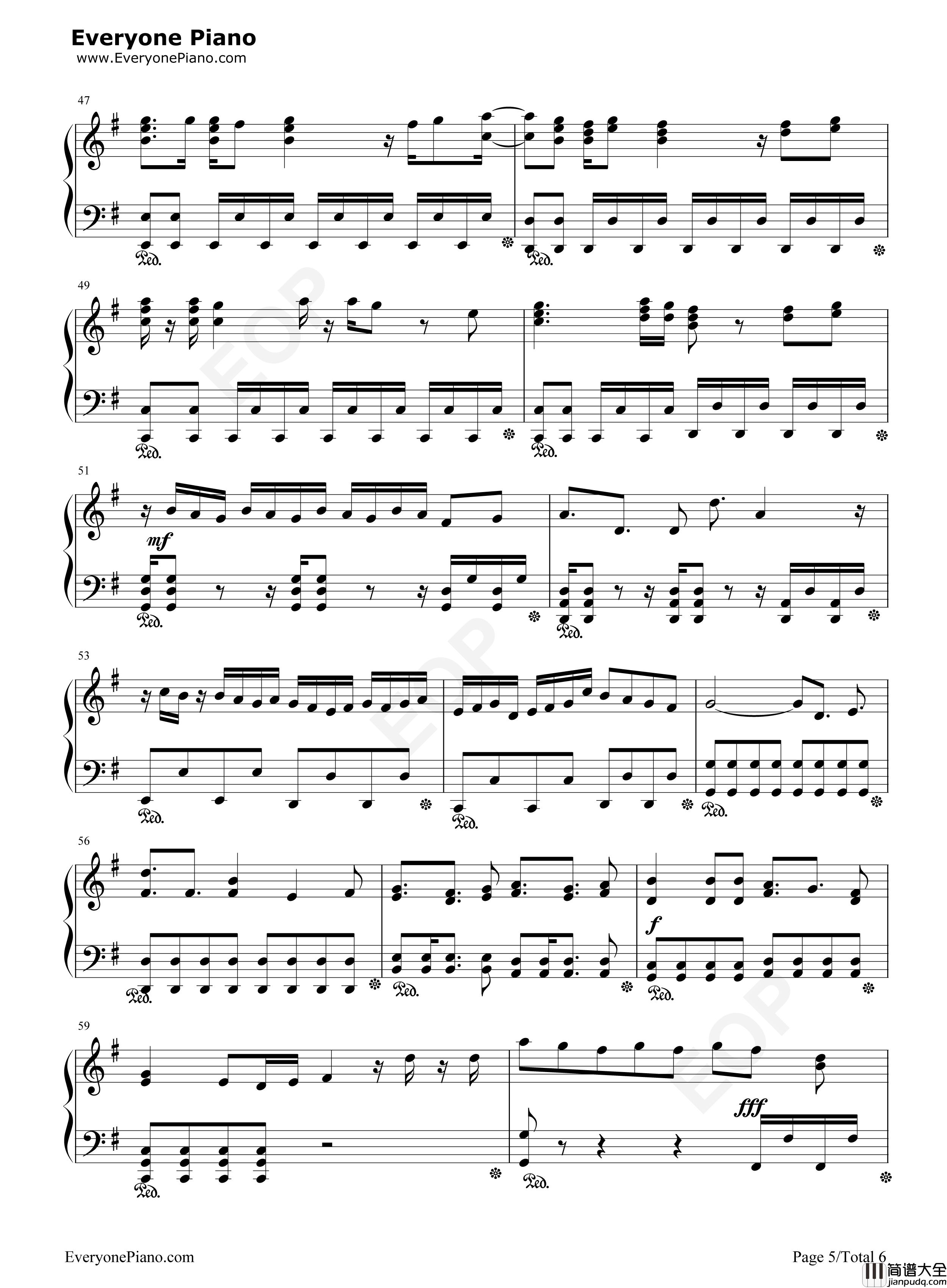 現状ディストラクション钢琴谱_SPYAIR