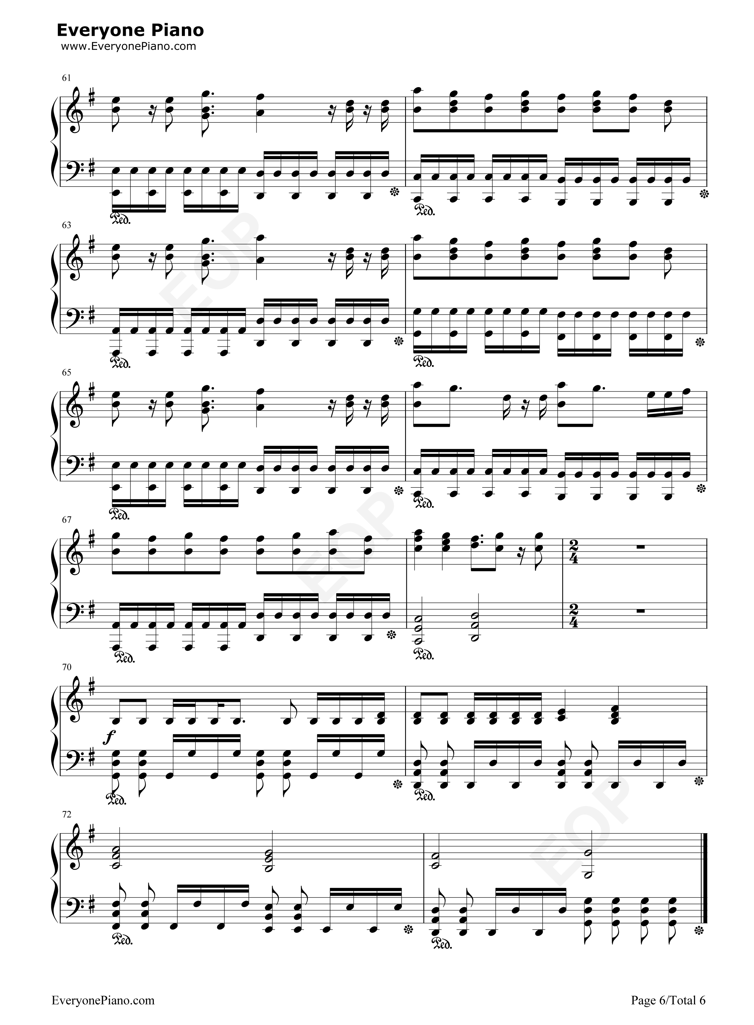 現状ディストラクション钢琴谱_SPYAIR