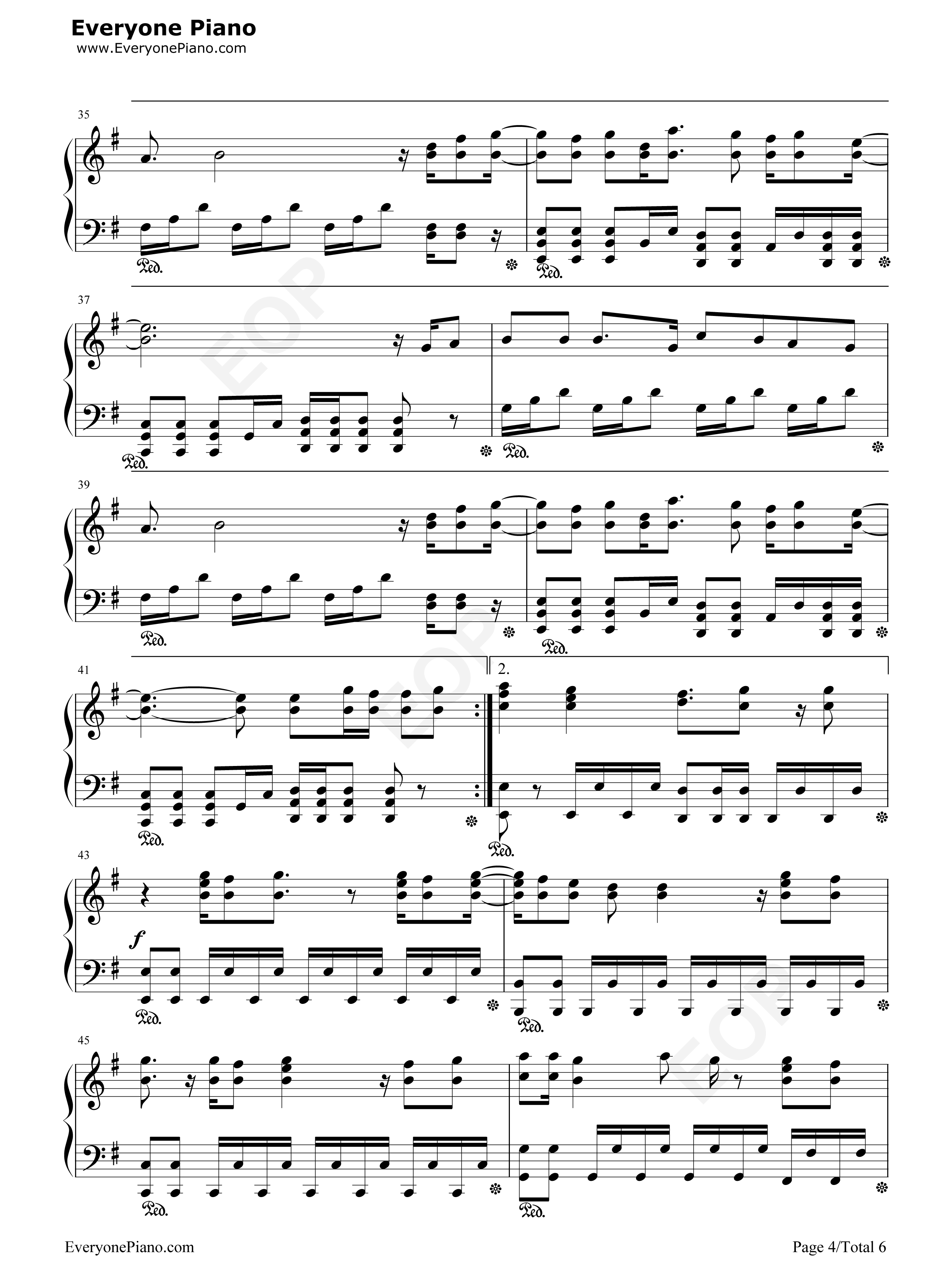 現状ディストラクション钢琴谱_SPYAIR