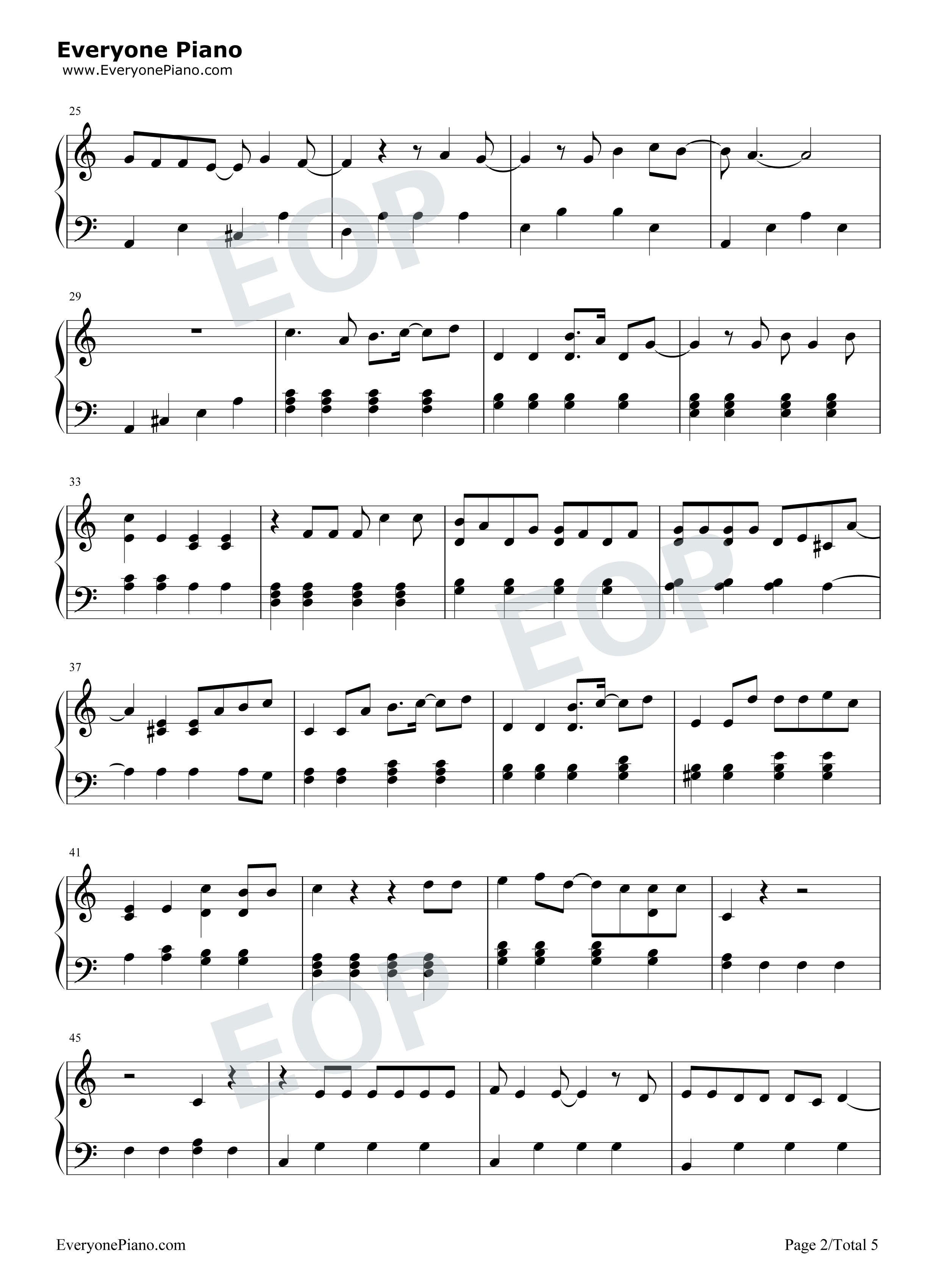 运命のルーレット廻して钢琴谱_ZARD