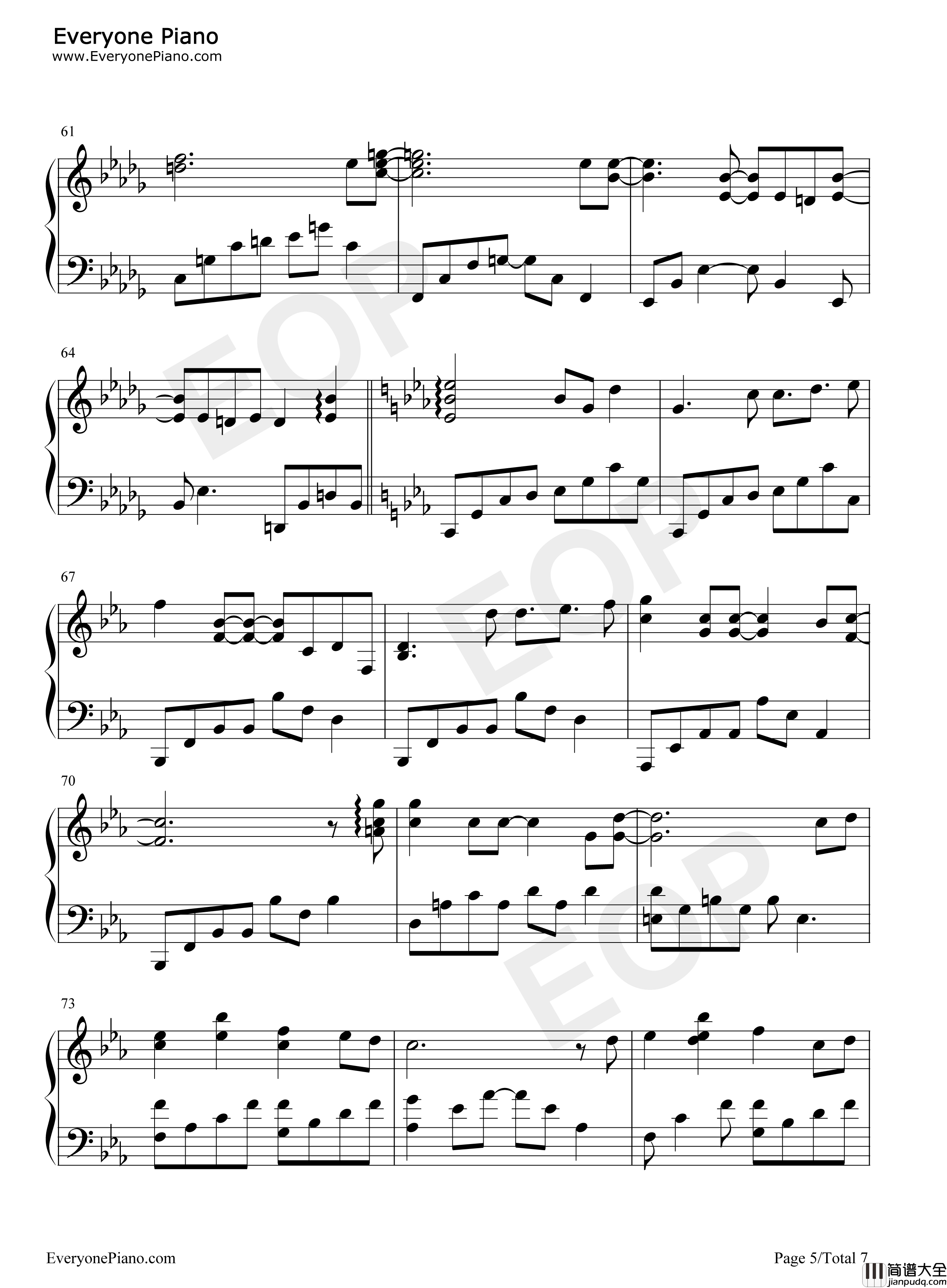 TRY_UNITE!钢琴谱_中岛爱