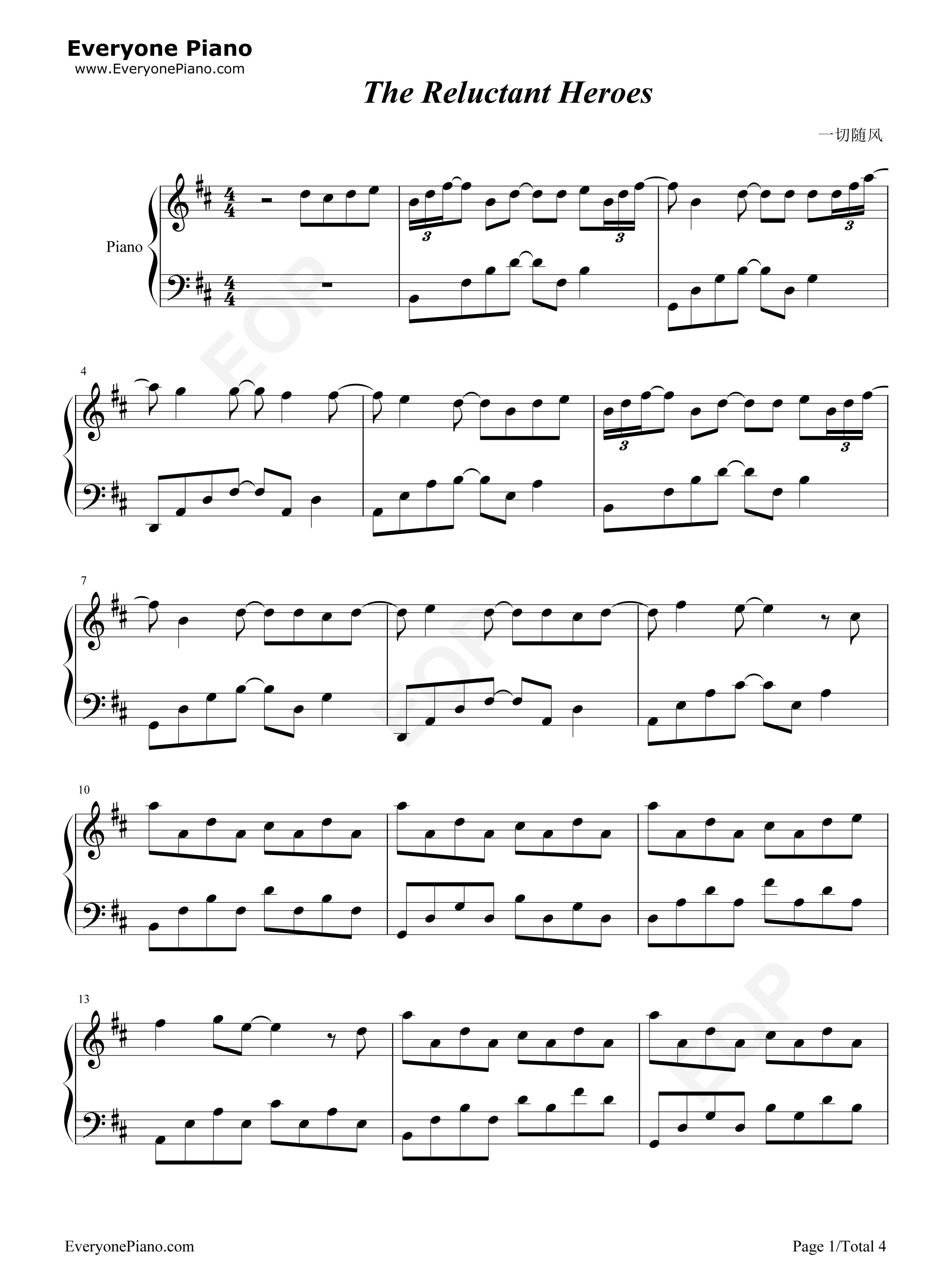 The_Reluctant_Heroes钢琴谱_mpi