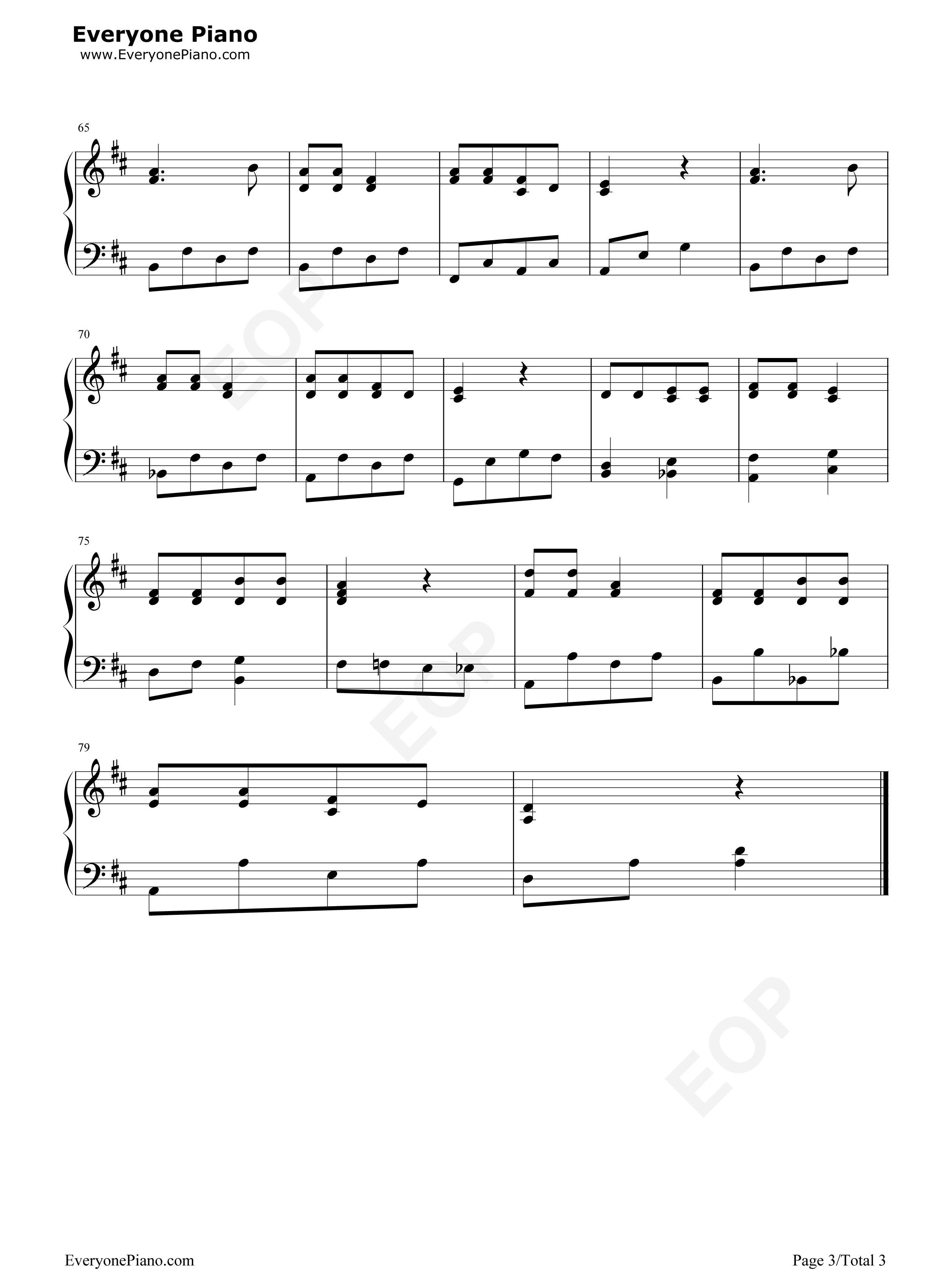 桃太郎钢琴谱_冈野贞一