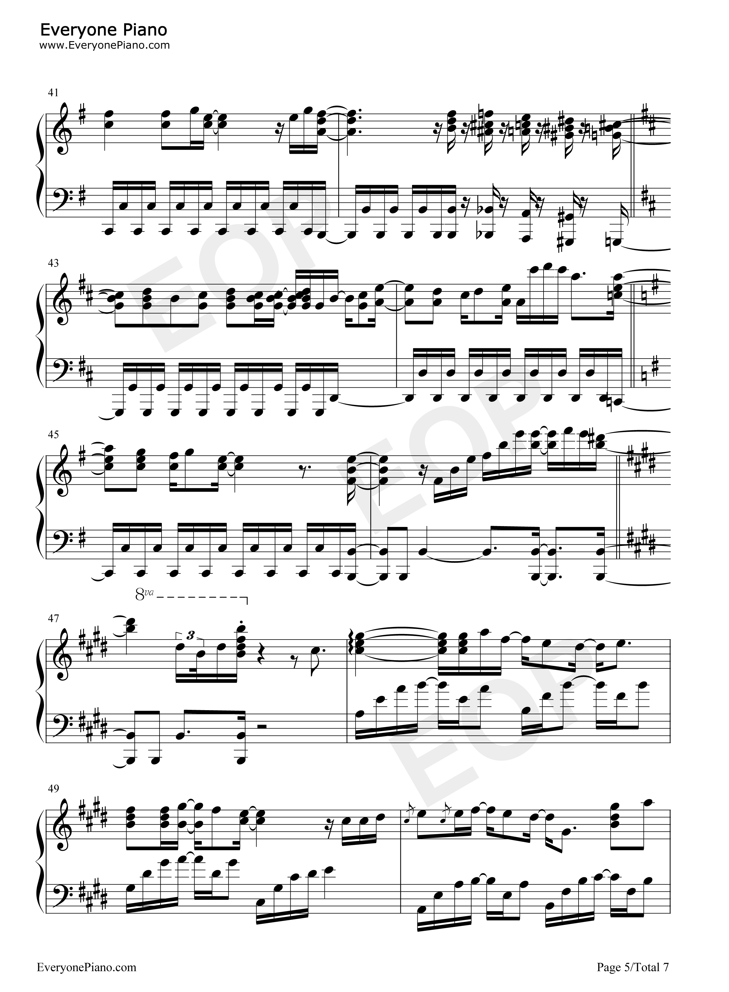 Shiny_Tale钢琴谱_Mix_Speaker's_Inc.