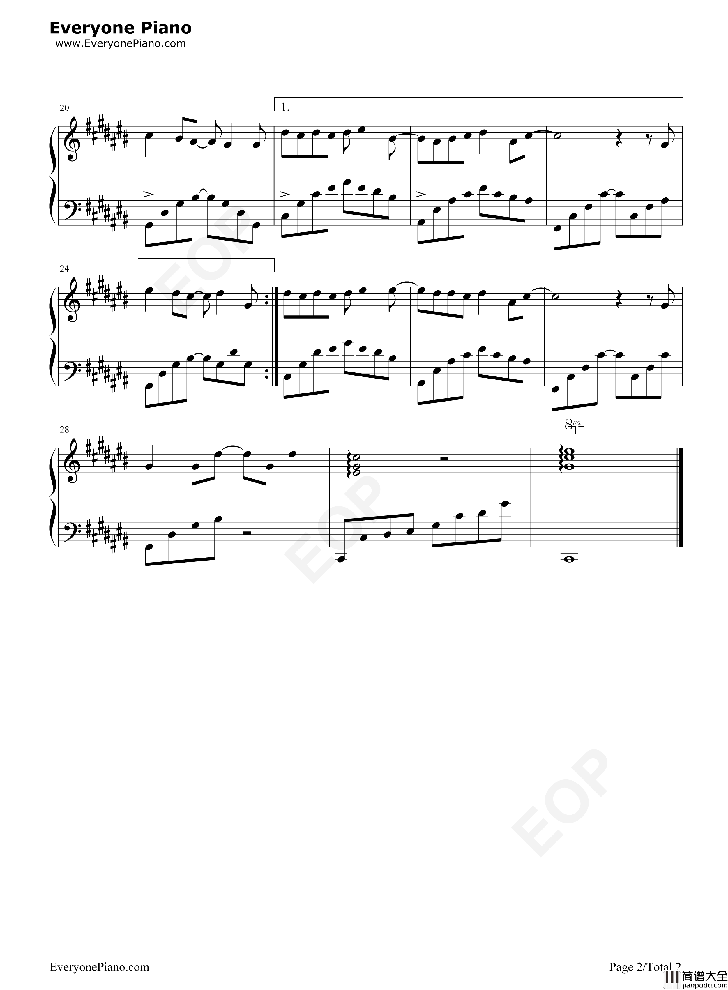 真爱钢琴谱_183_Club