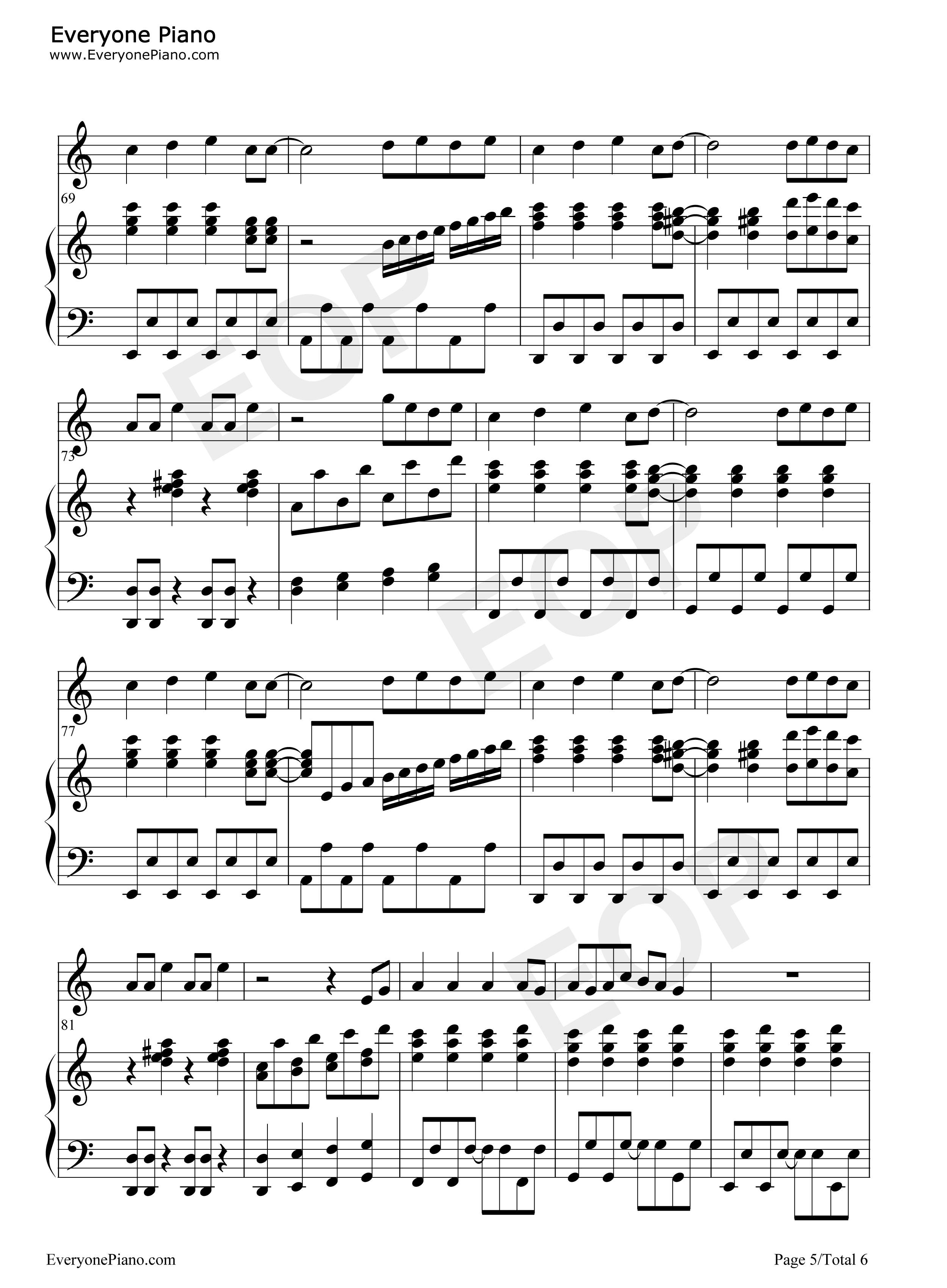 Troublemaker钢琴谱_岚