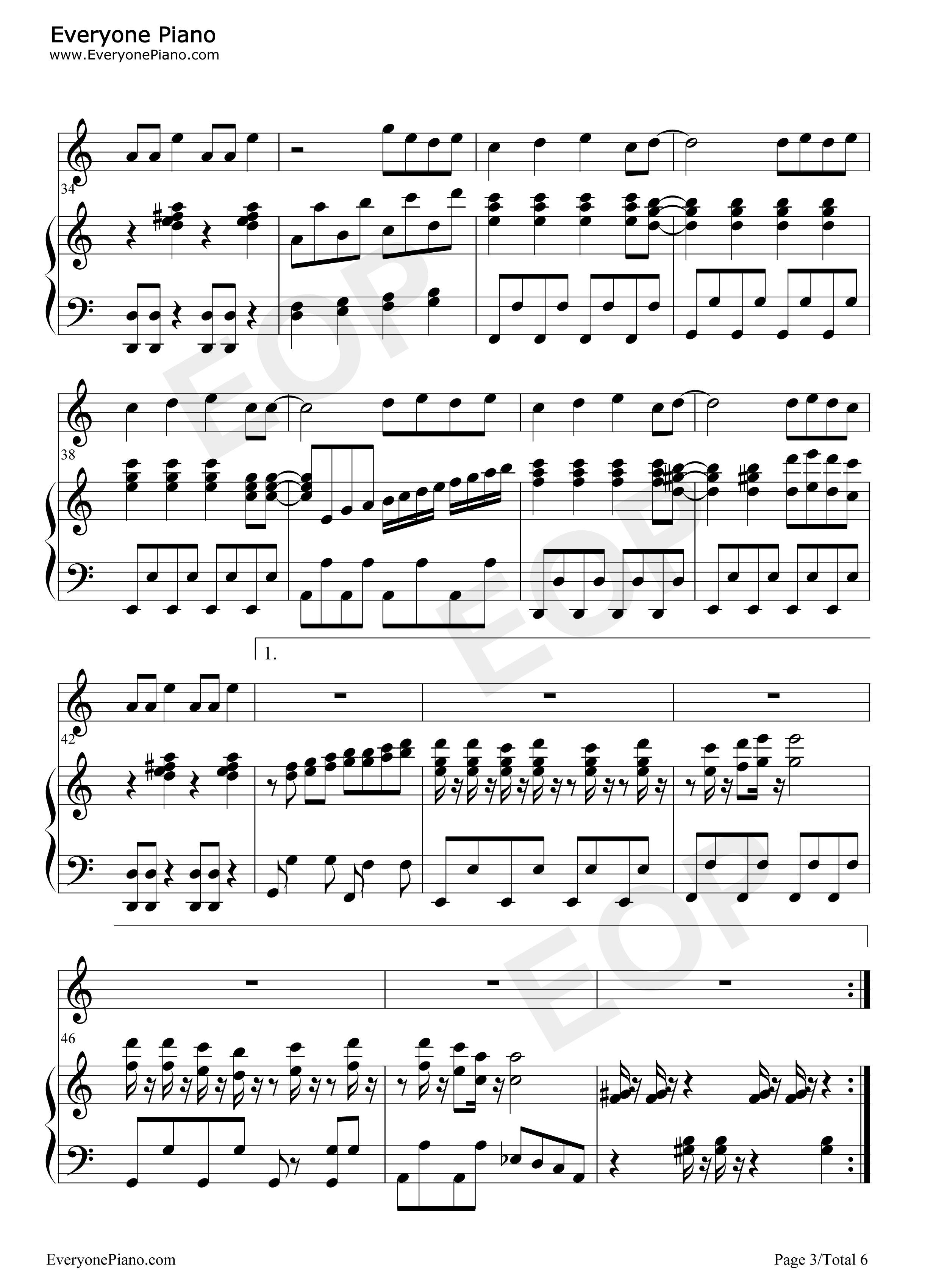 Troublemaker钢琴谱_岚