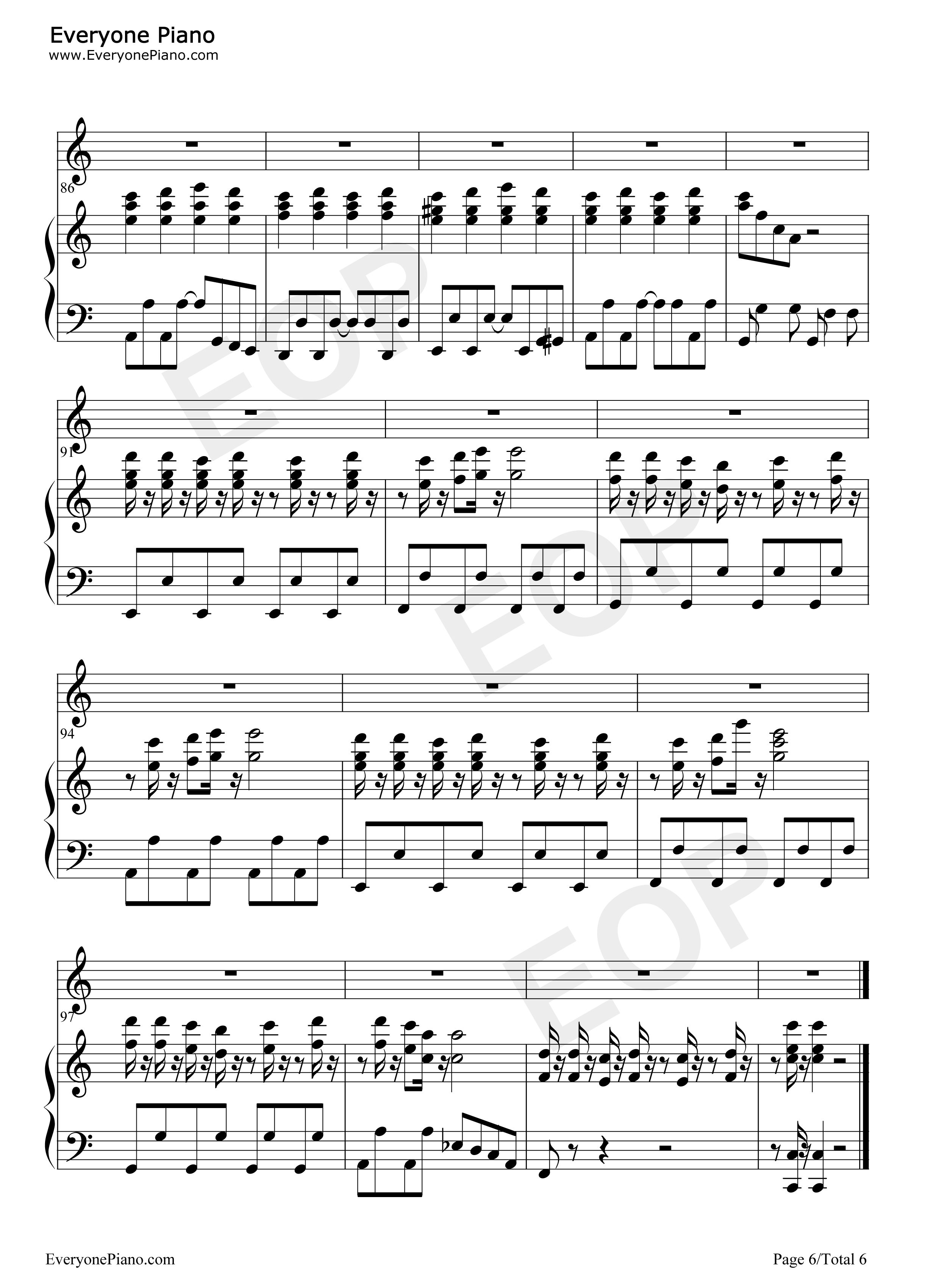 Troublemaker钢琴谱_岚