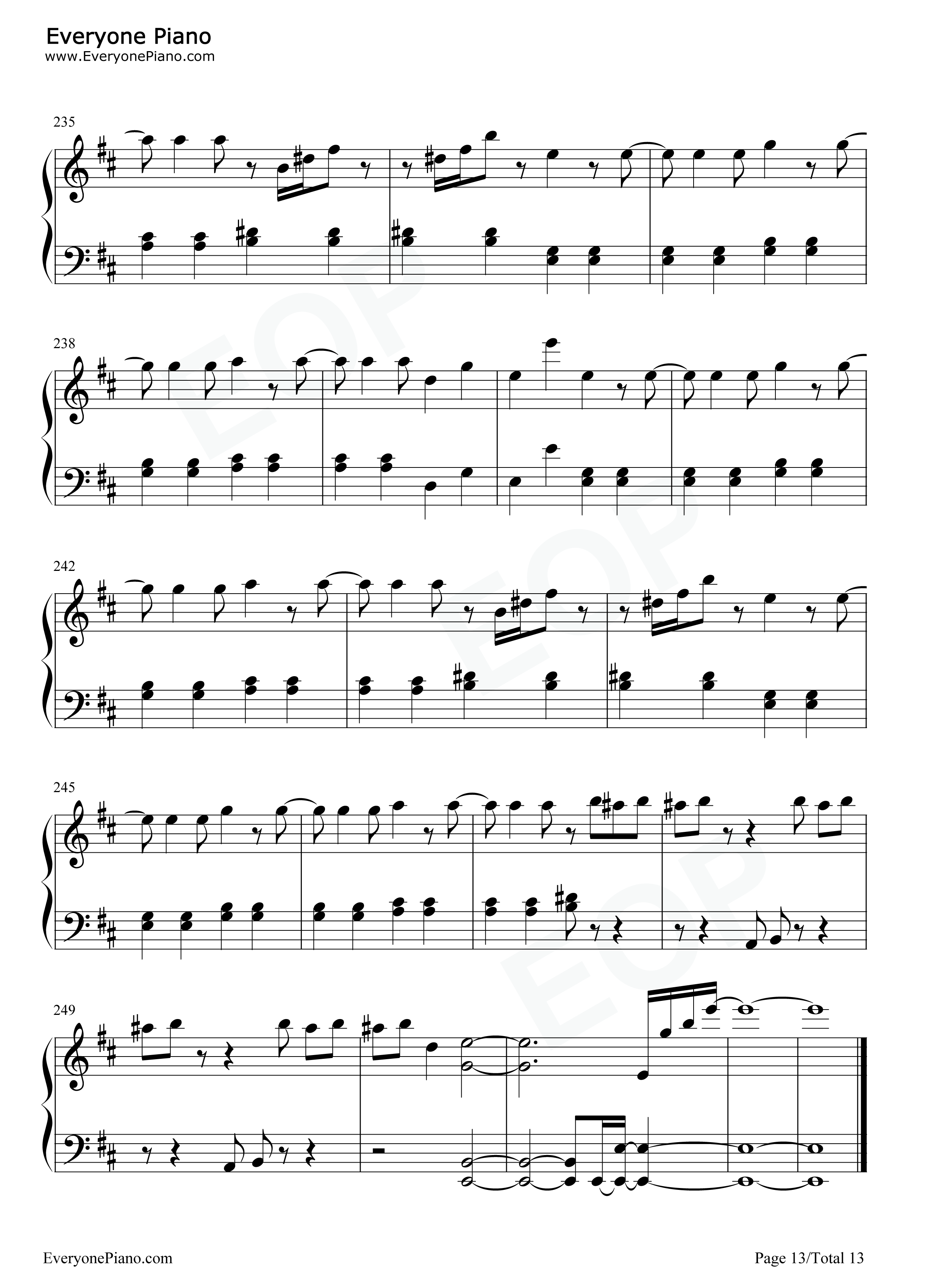 Z女战争钢琴谱_ももいろクローバーZ__桃色幸运草Z