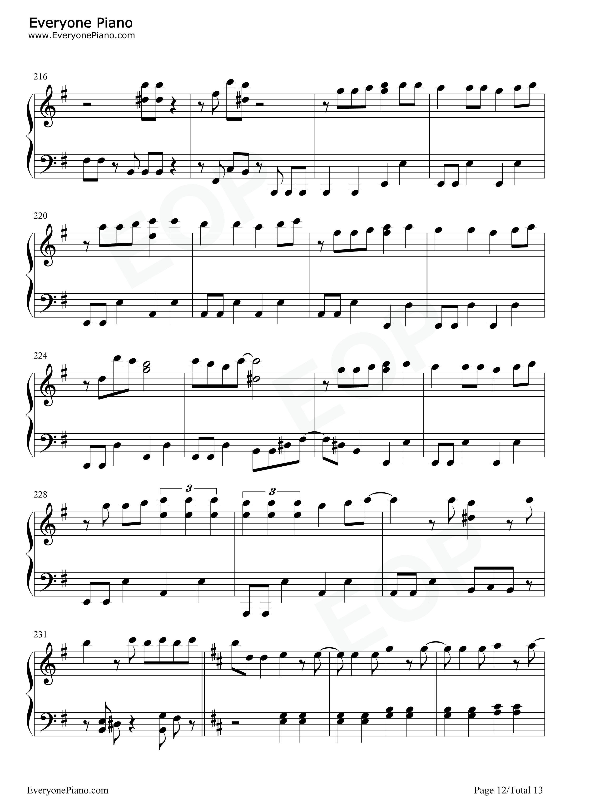 Z女战争钢琴谱_ももいろクローバーZ__桃色幸运草Z