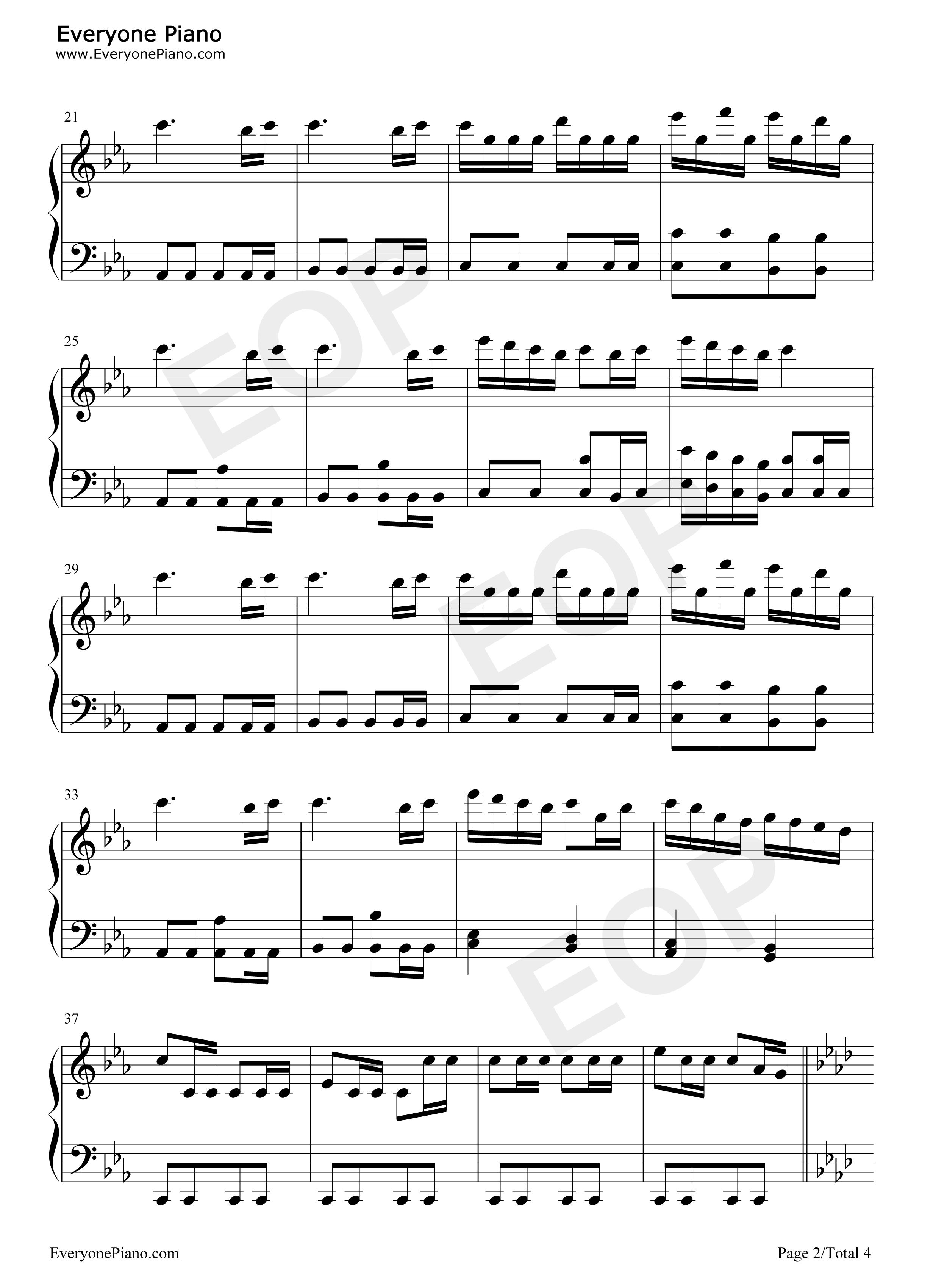 ツナ觉醒钢琴谱_未知