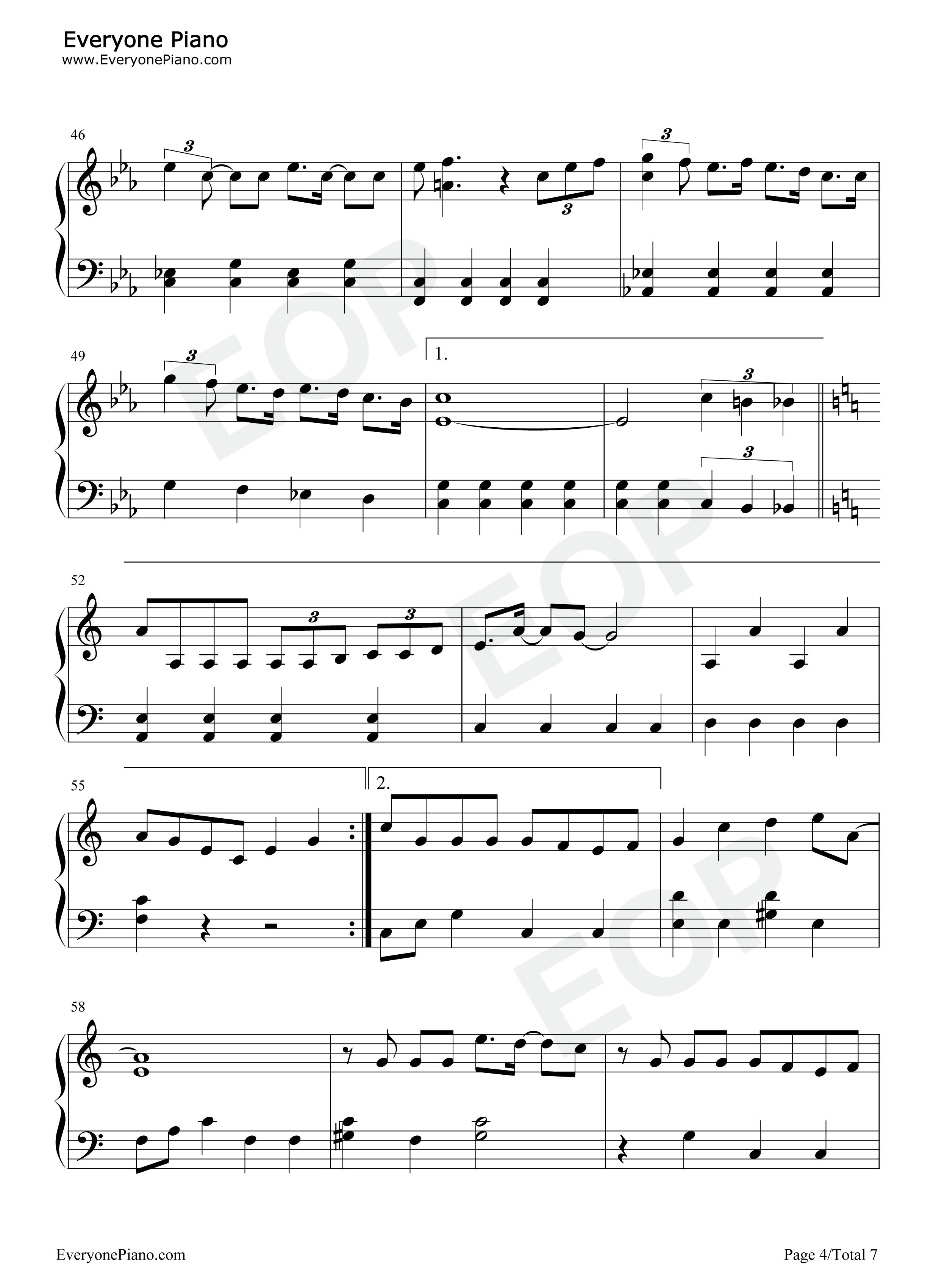 Endless_Game钢琴谱_岚