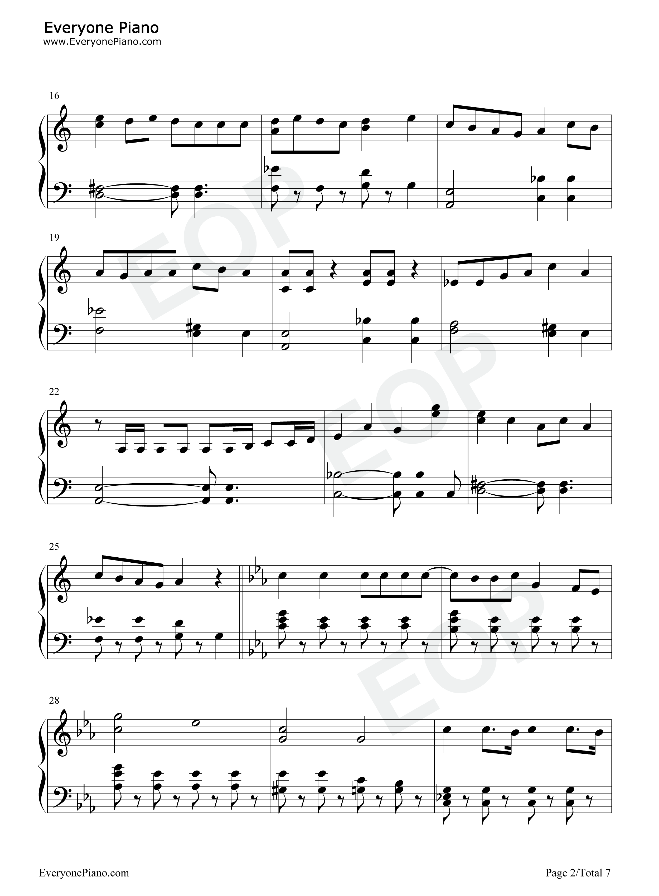 Endless_Game钢琴谱_岚