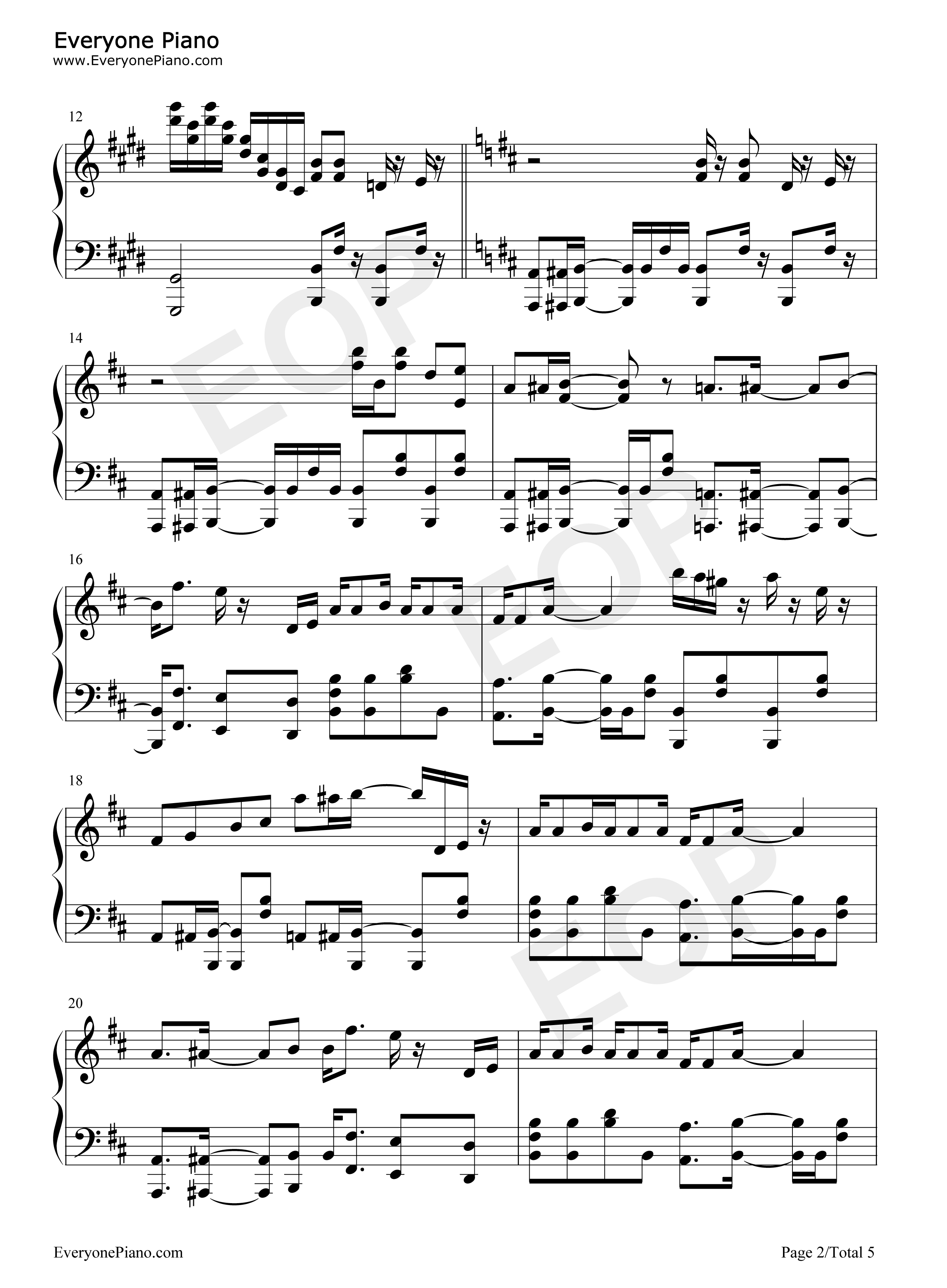 GO!_GO!_MANIAC钢琴谱_放学后茶会_放学后TEA_TIME