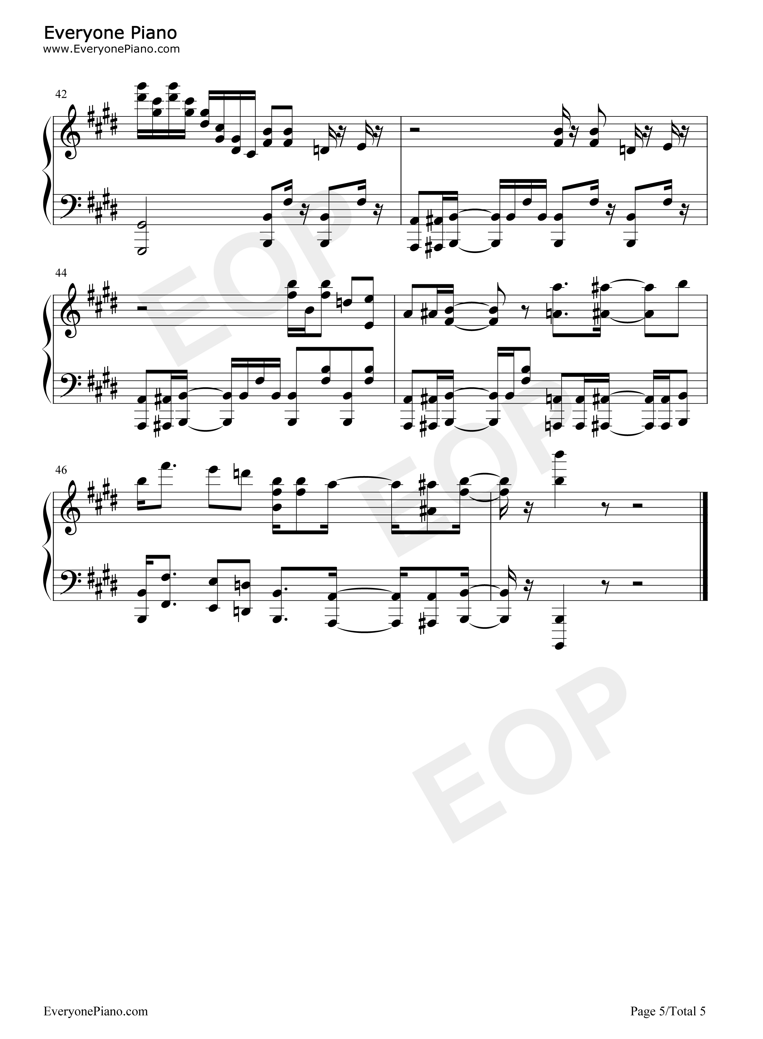 GO!_GO!_MANIAC钢琴谱_放学后茶会_放学后TEA_TIME