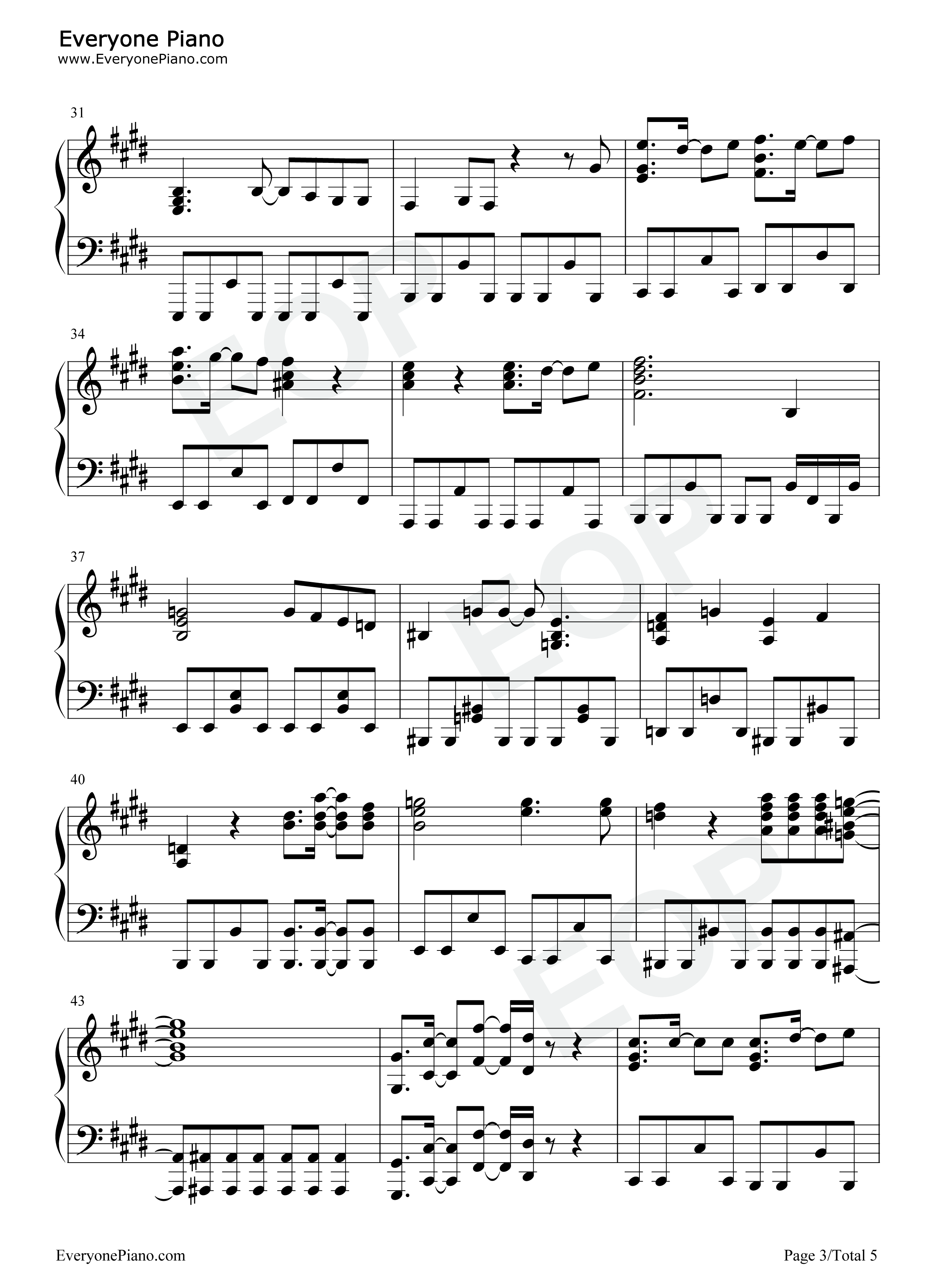 未来への咆哮钢琴谱_JAM_Project