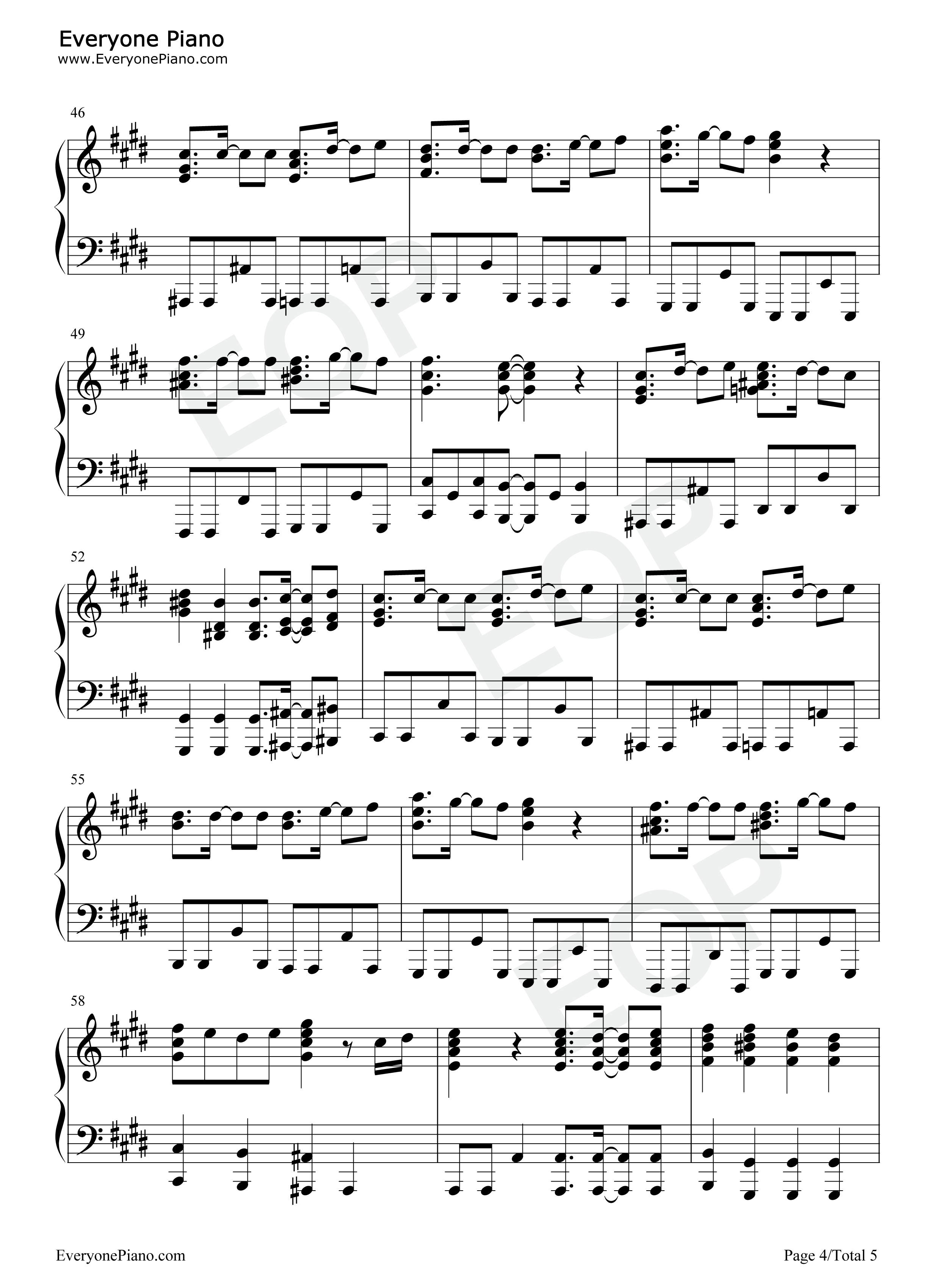 未来への咆哮钢琴谱_JAM_Project