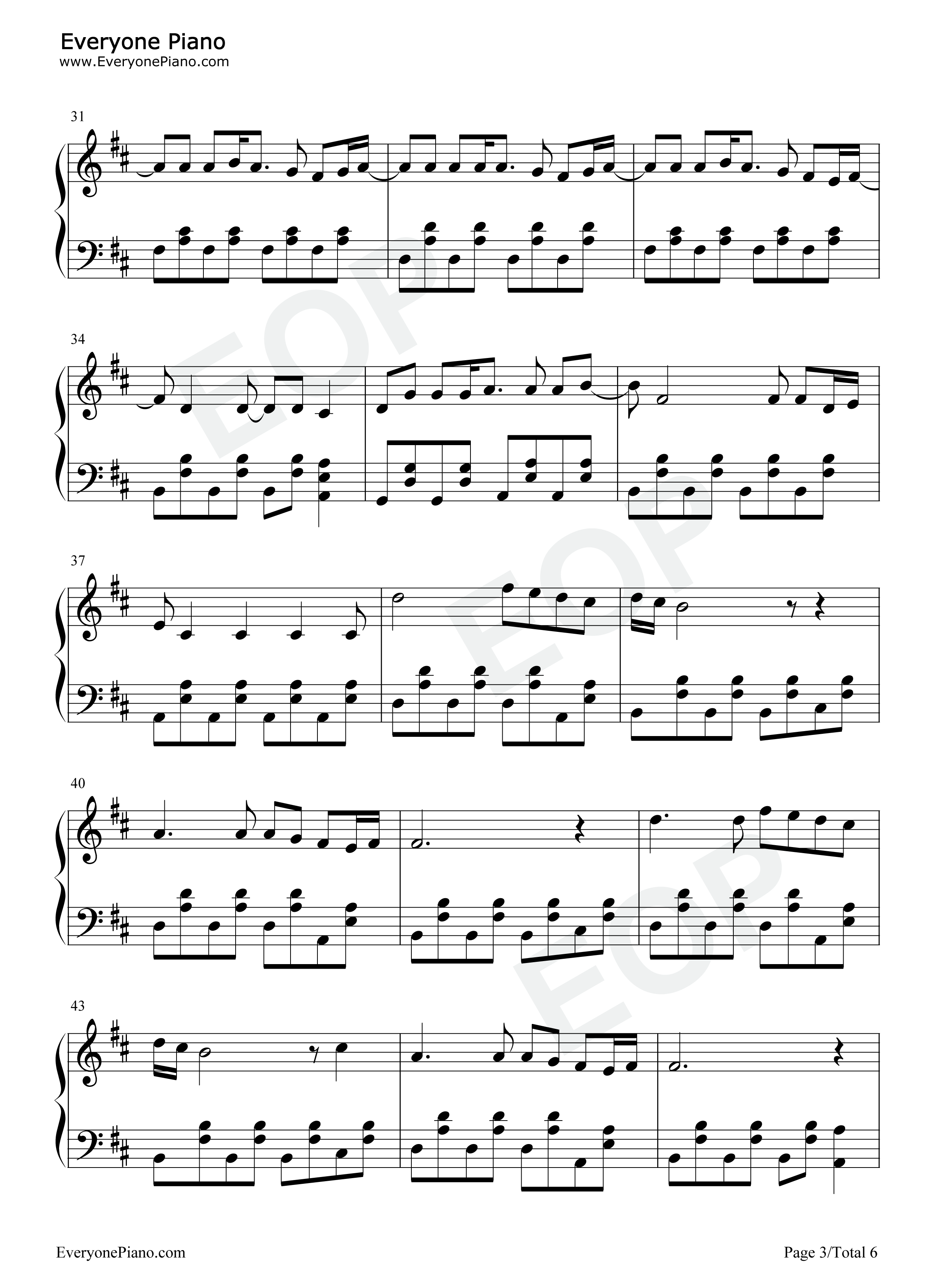 Hey_There_Delilah钢琴谱_Plain_White_T's