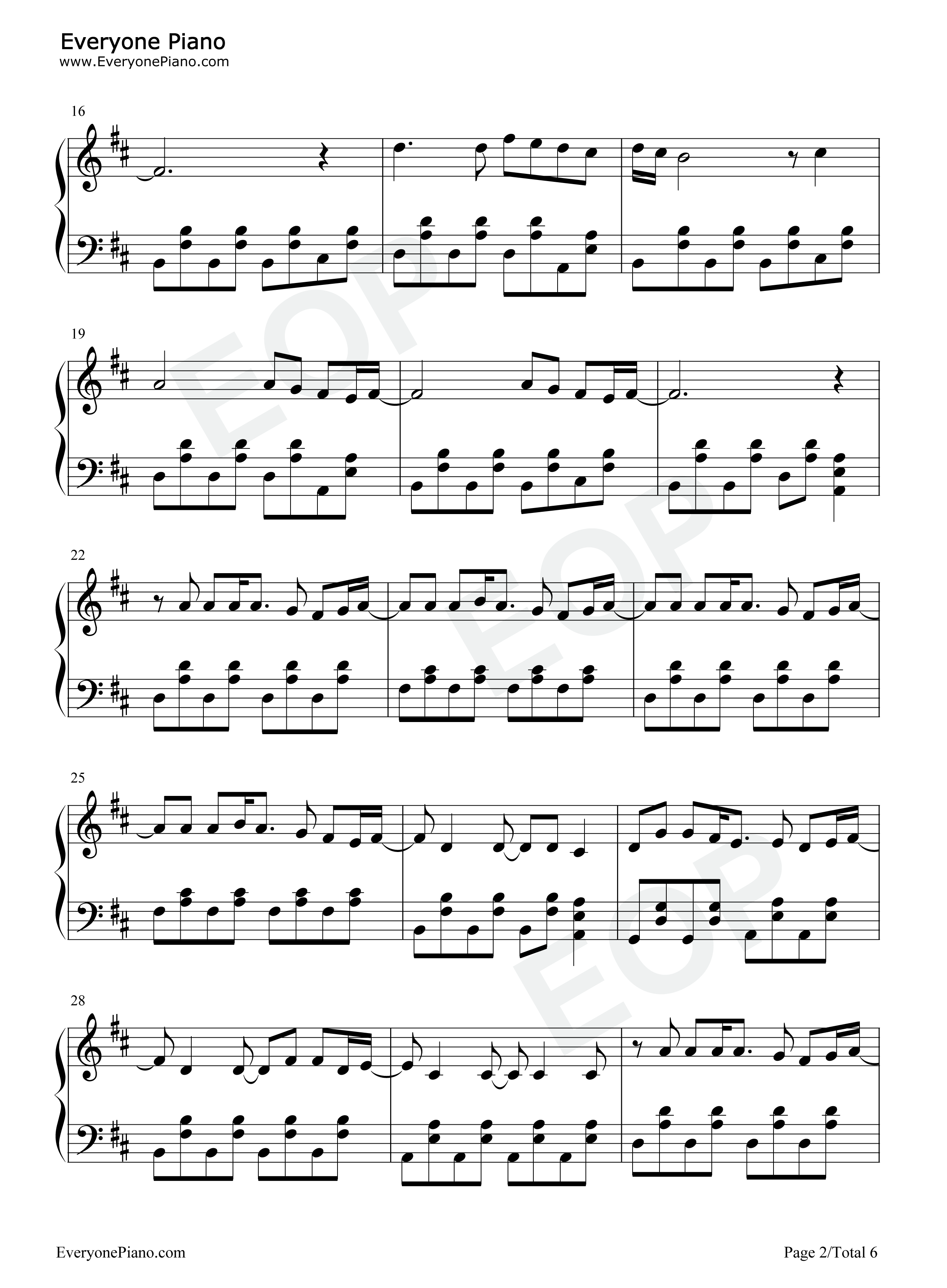 Hey_There_Delilah钢琴谱_Plain_White_T's