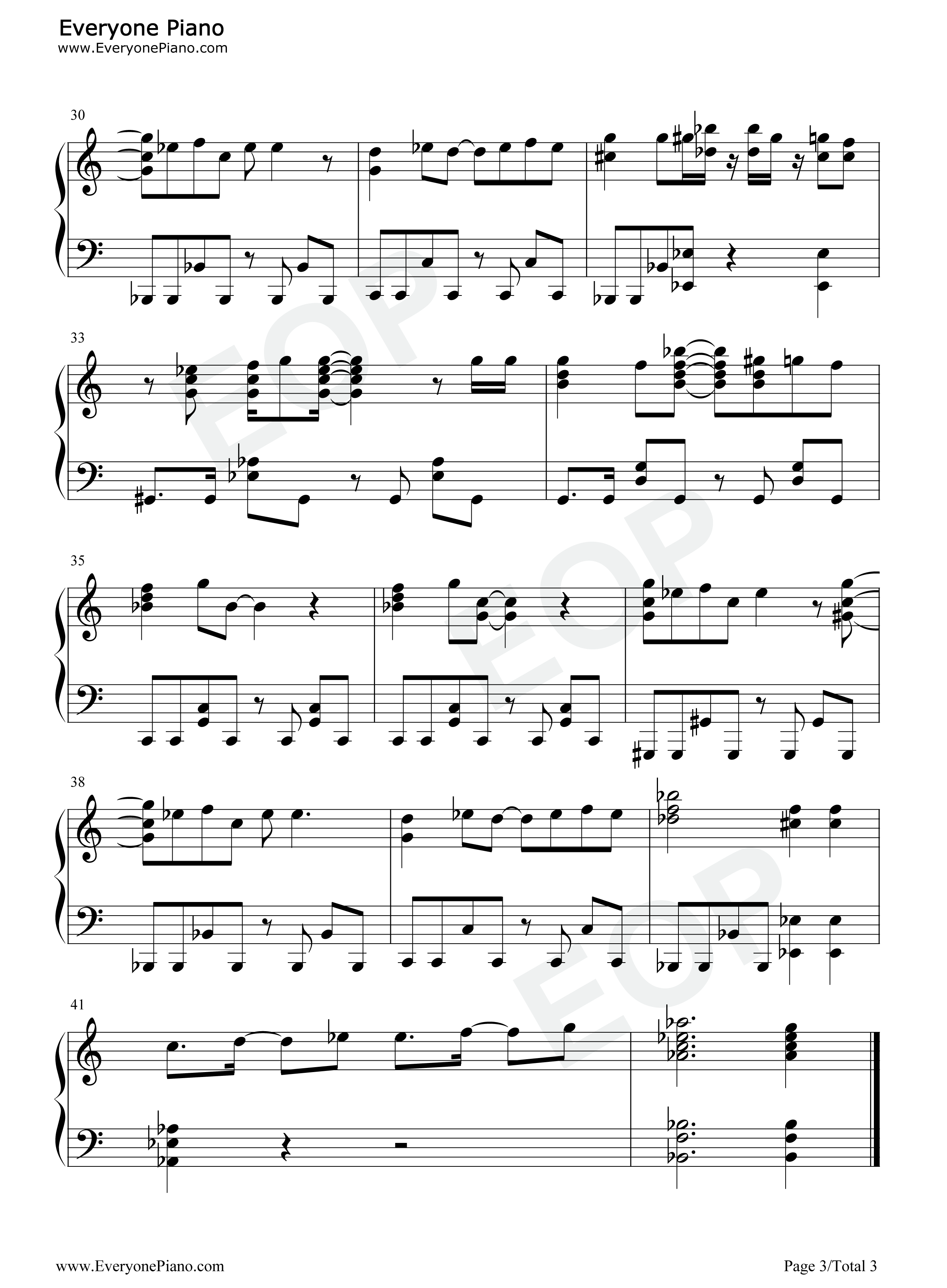 微笑みの爆弾钢琴谱_马渡松子