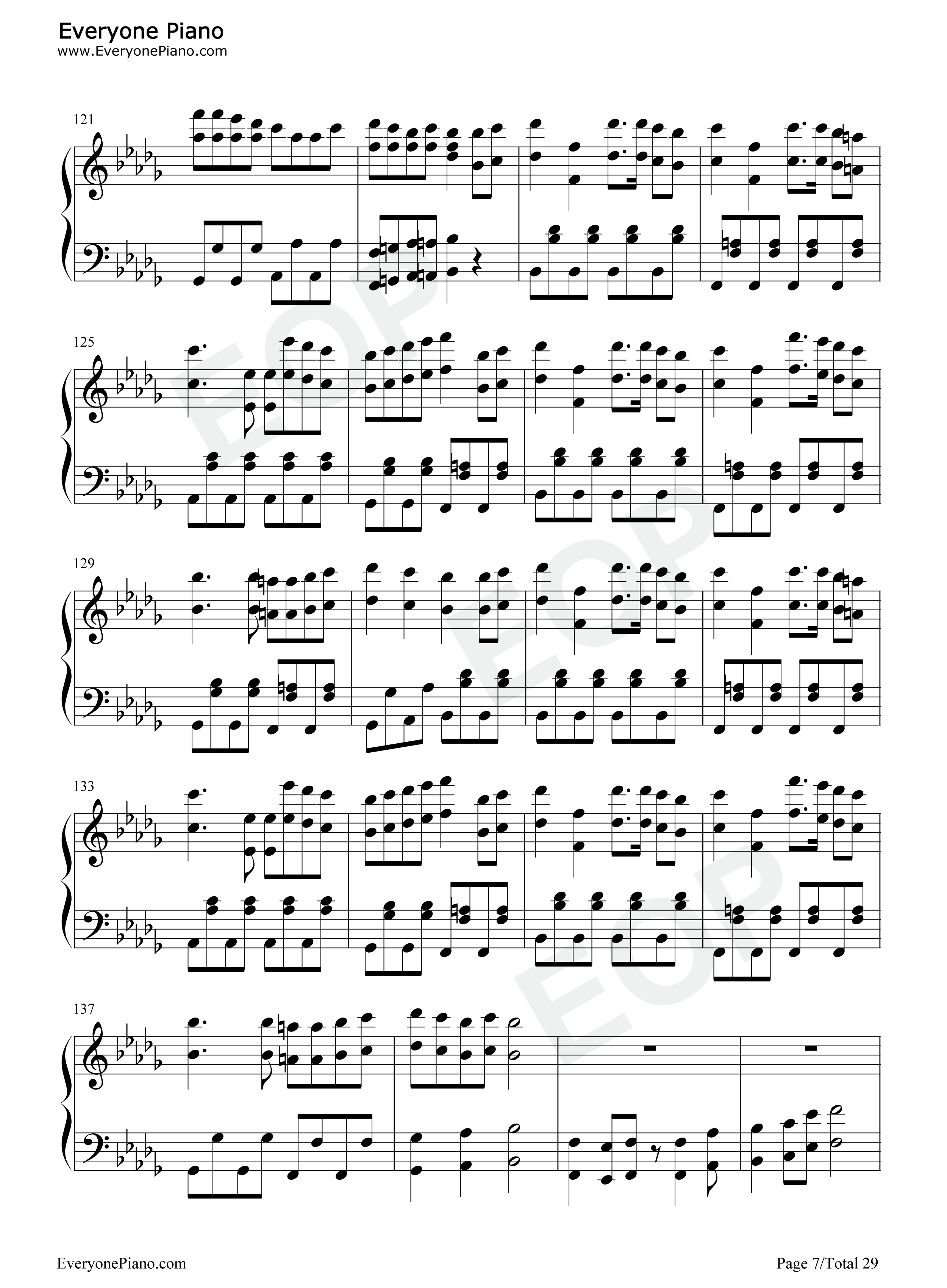 ニコニコ動画流星群钢琴谱_Shimo