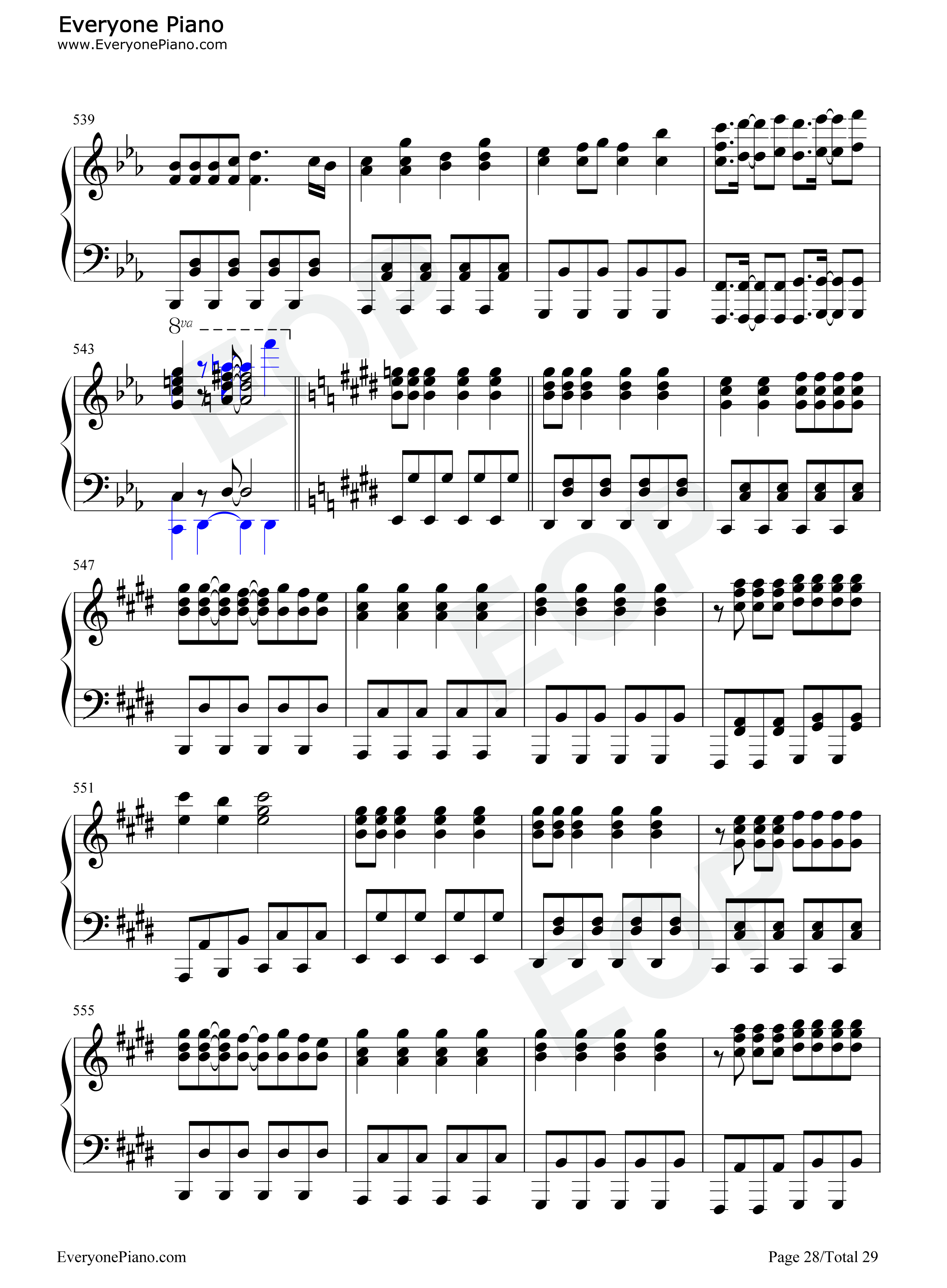 ニコニコ動画流星群钢琴谱_Shimo