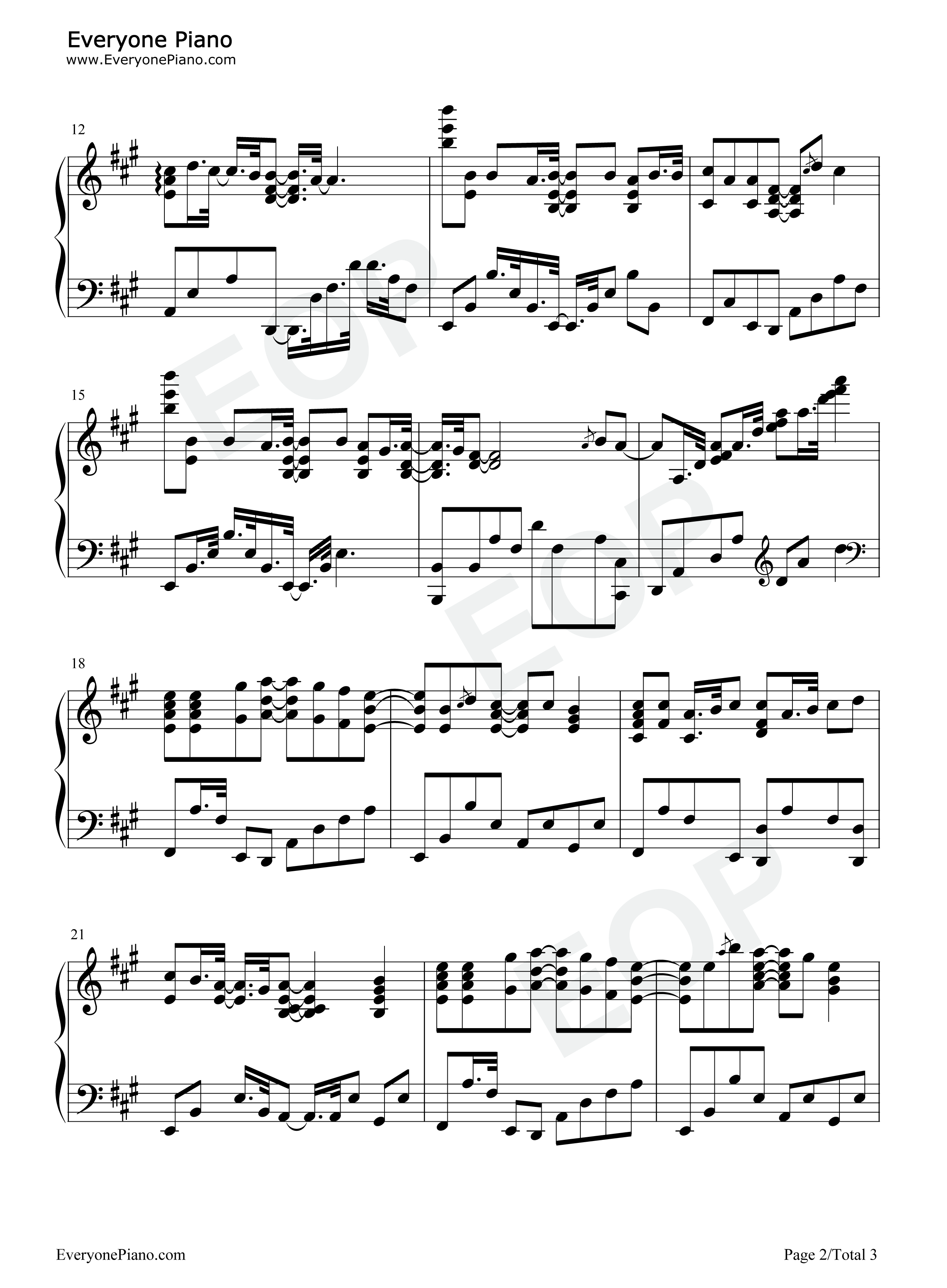 Daisy钢琴谱_STEREO_DIVE_FOUNDATION