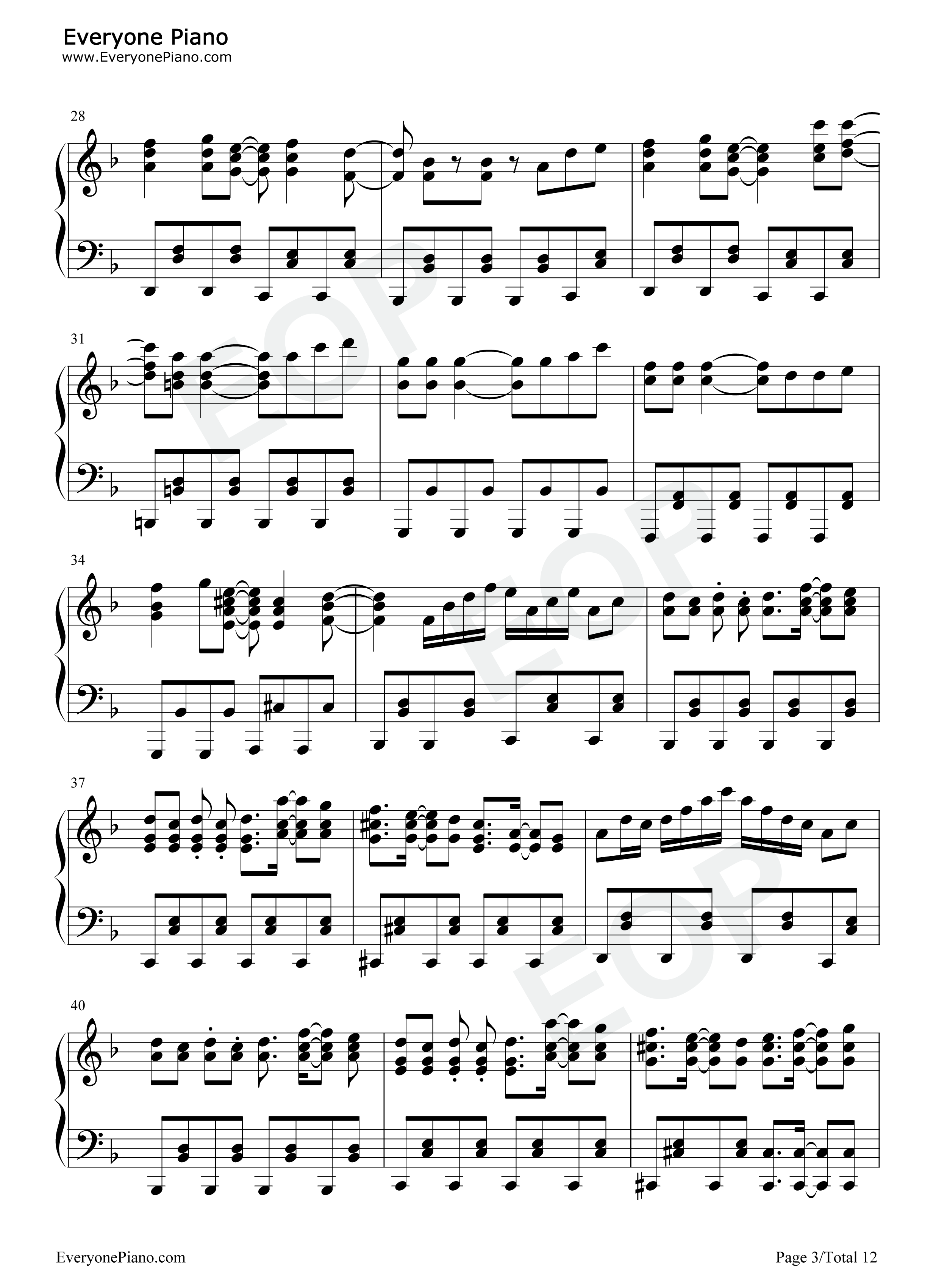 No_Life_Queen钢琴谱_东方Project