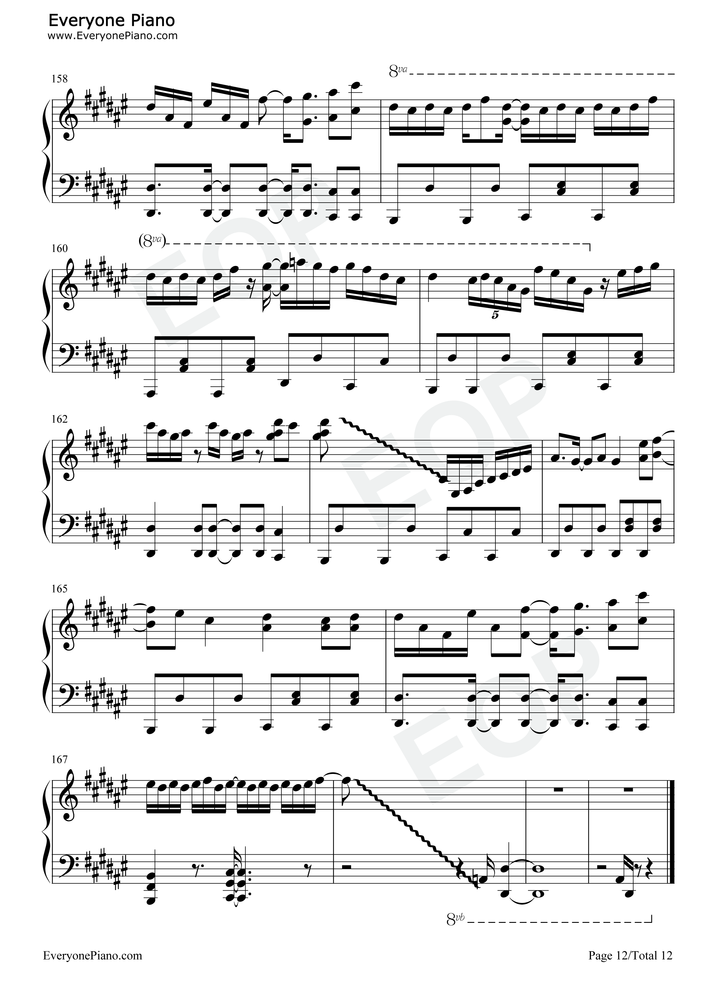 No_Life_Queen钢琴谱_东方Project