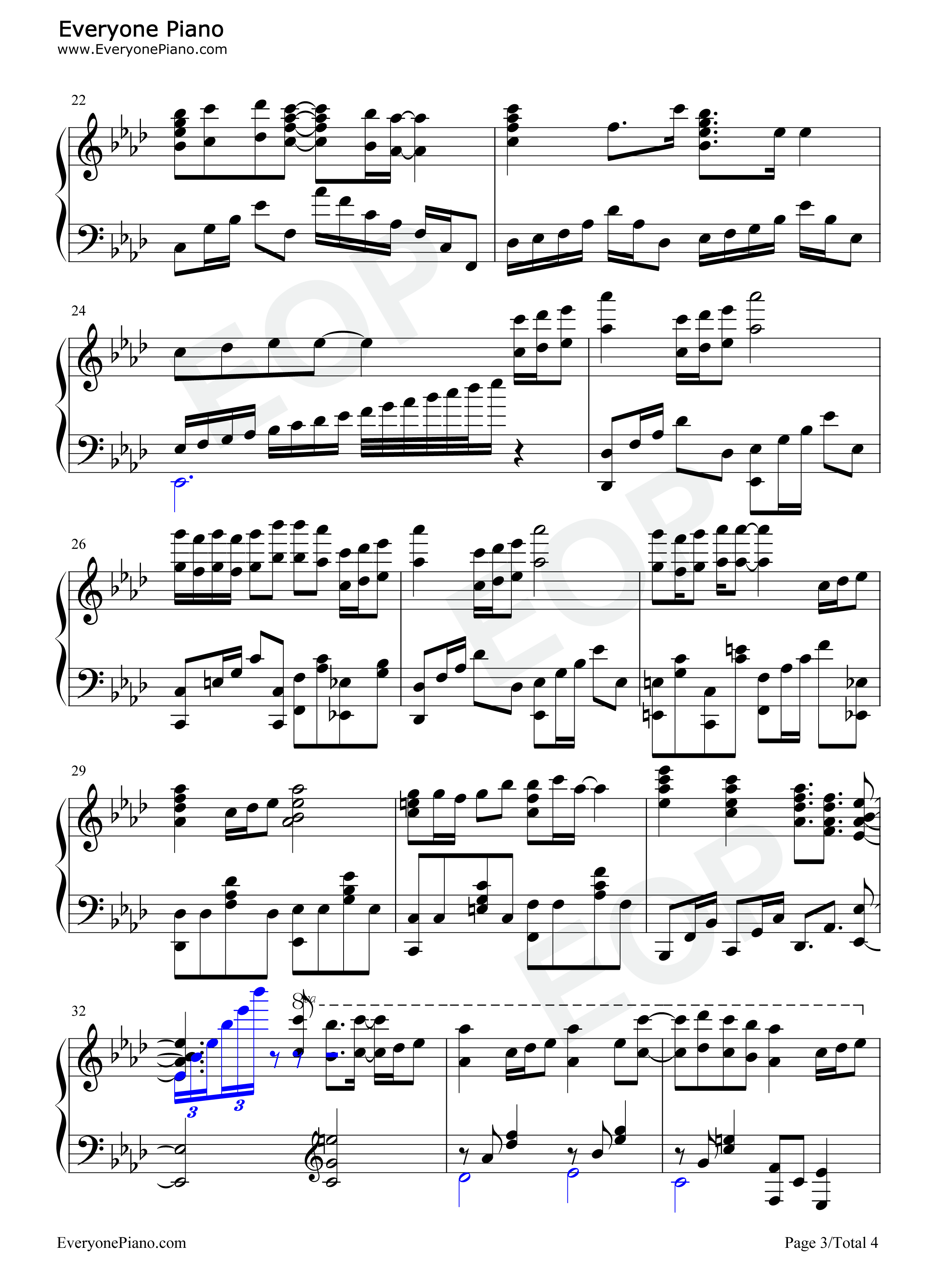 Sweet_&_Sweet_Cherry钢琴谱_堀江由衣