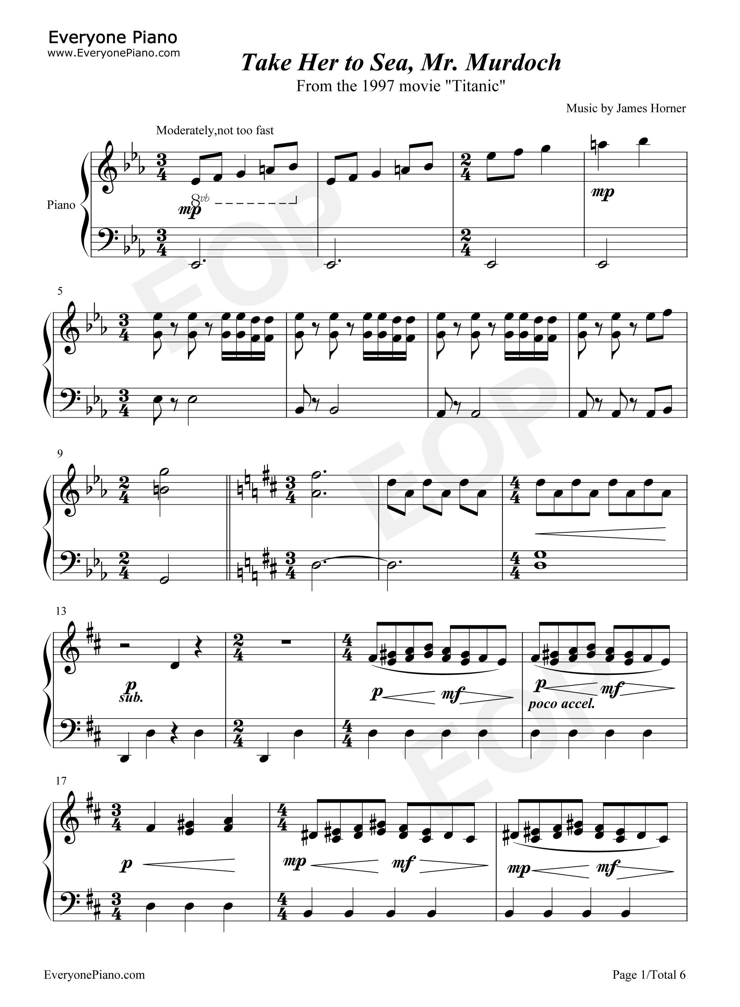 Take_Her_to_Sea_Mr._Murdoch钢琴谱_James_Horner