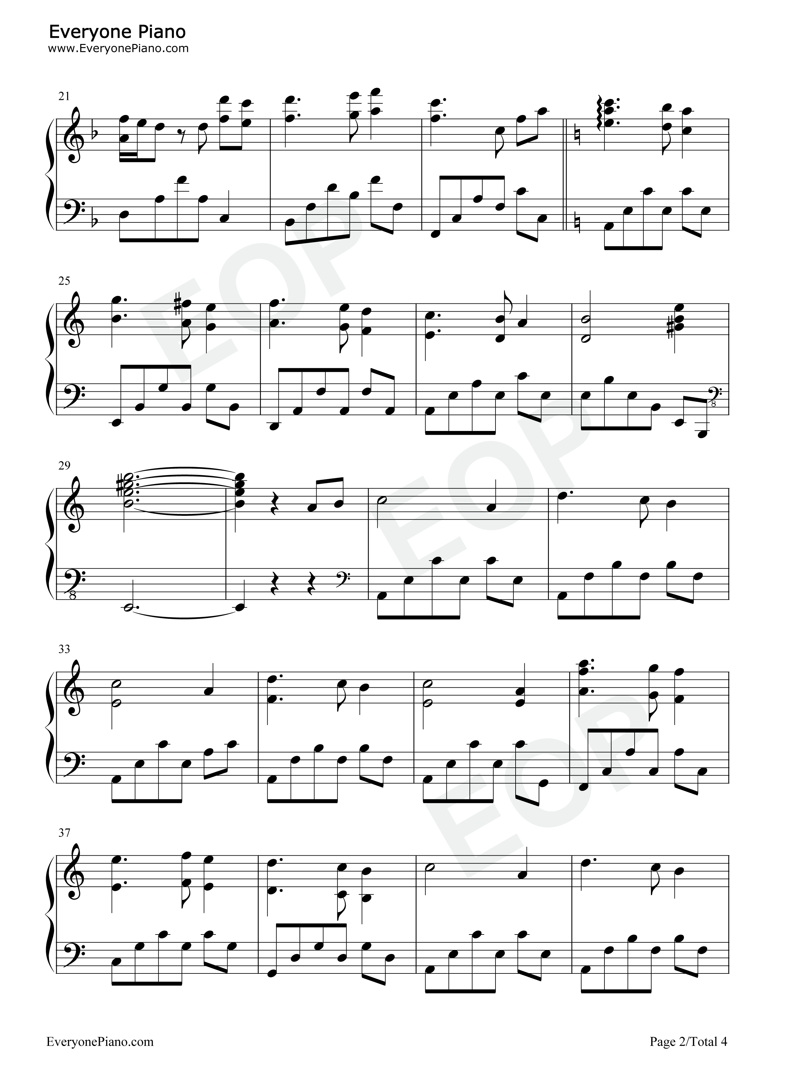 運命_(さだめ)钢琴谱_佐藤直纪