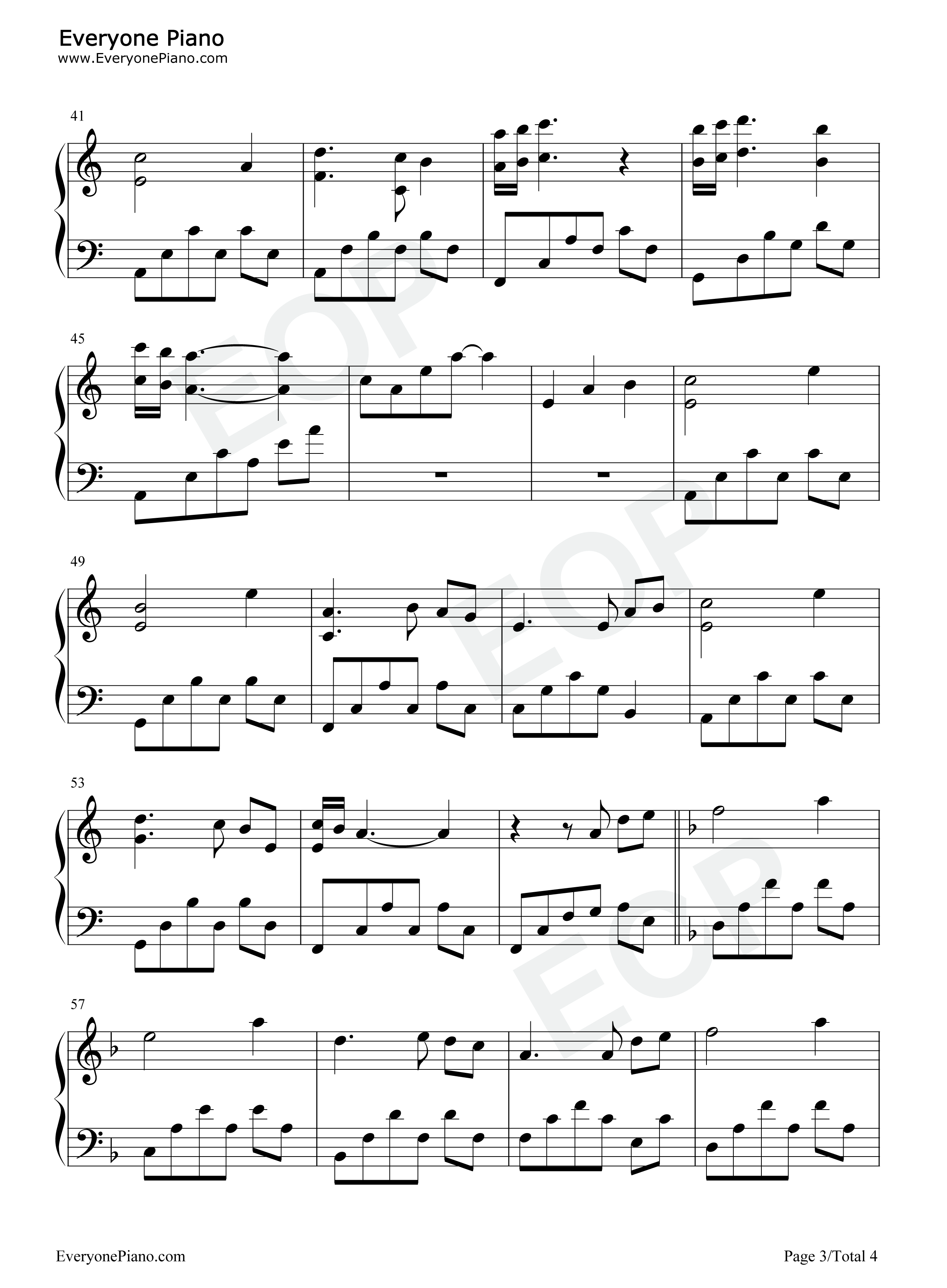 運命_(さだめ)钢琴谱_佐藤直纪